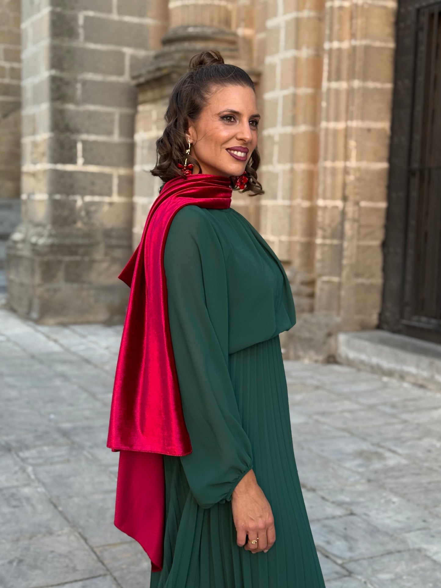 Capa de Terciopelo Roja