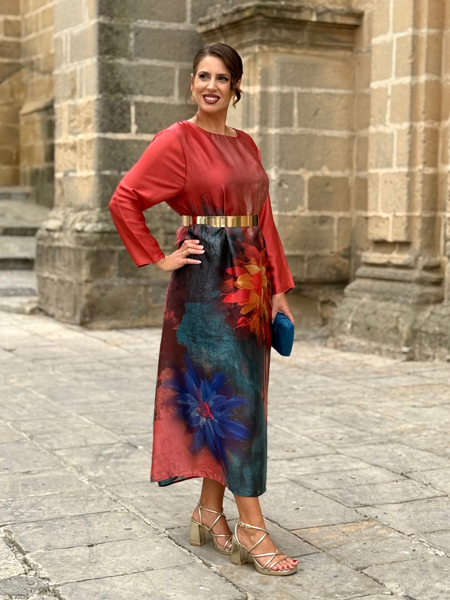 Vestido Gardenia Coral