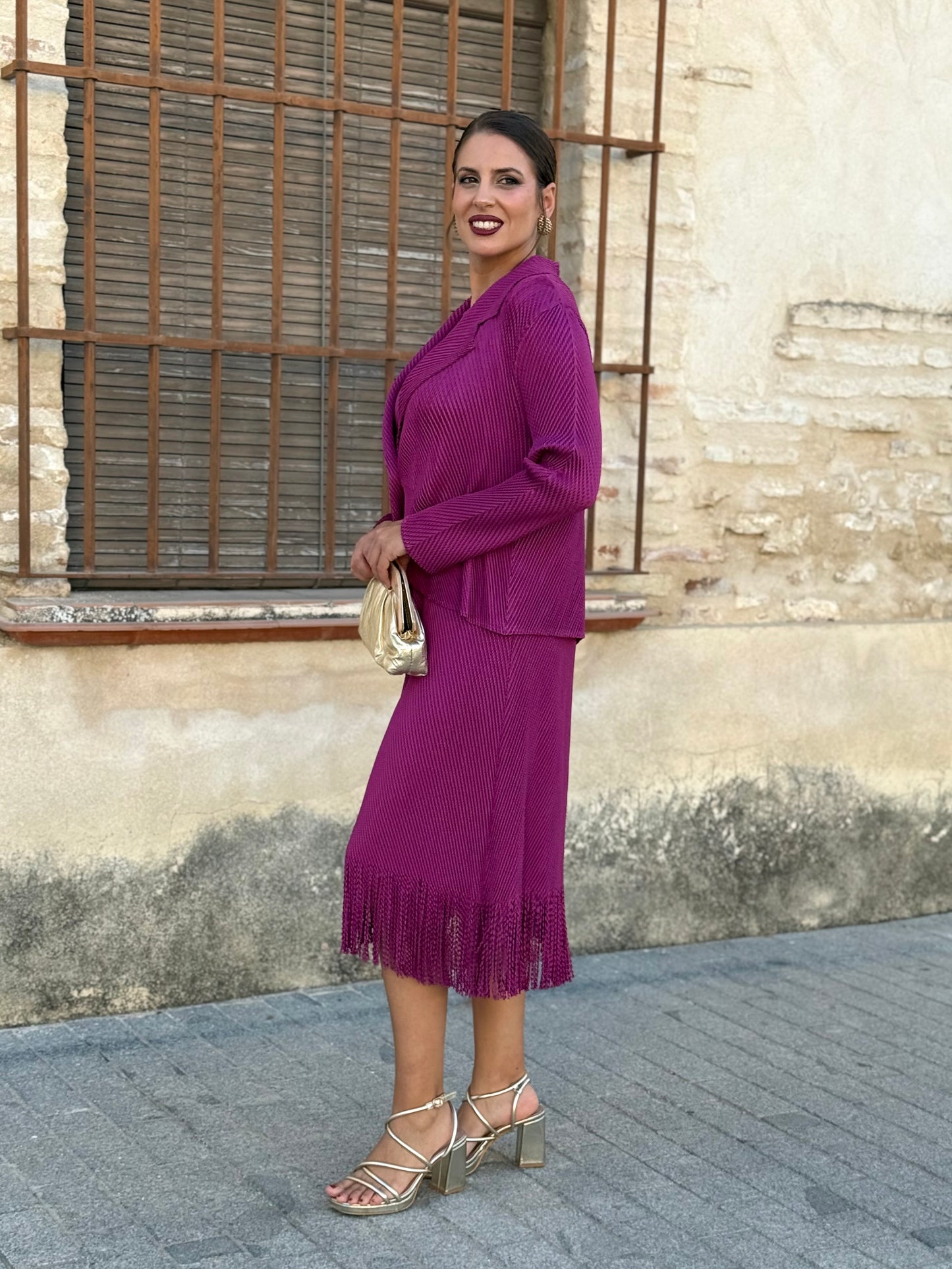 Vestido + Chaqueta Sandra Buganvilla