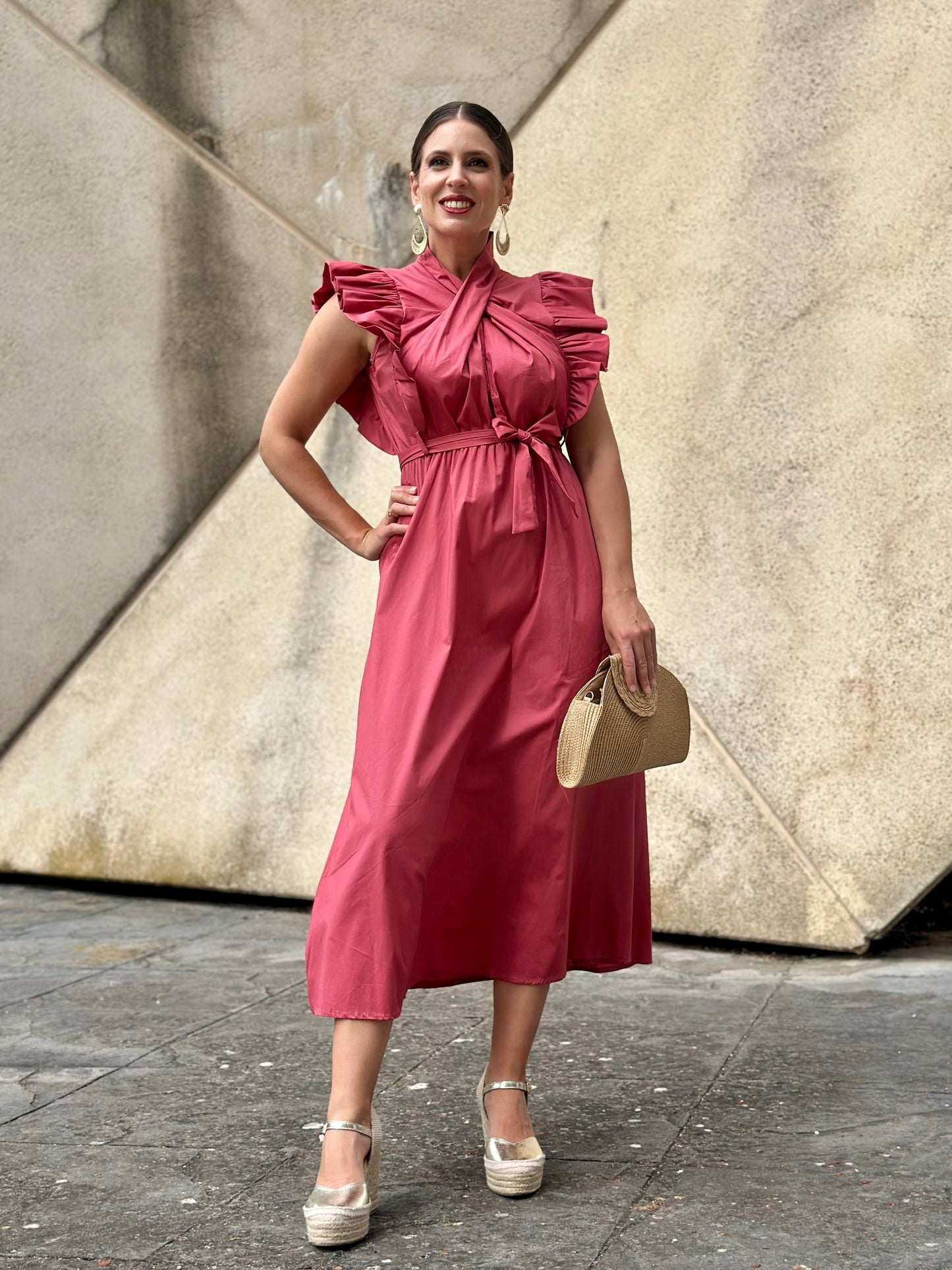 Vestido Almazara Coral