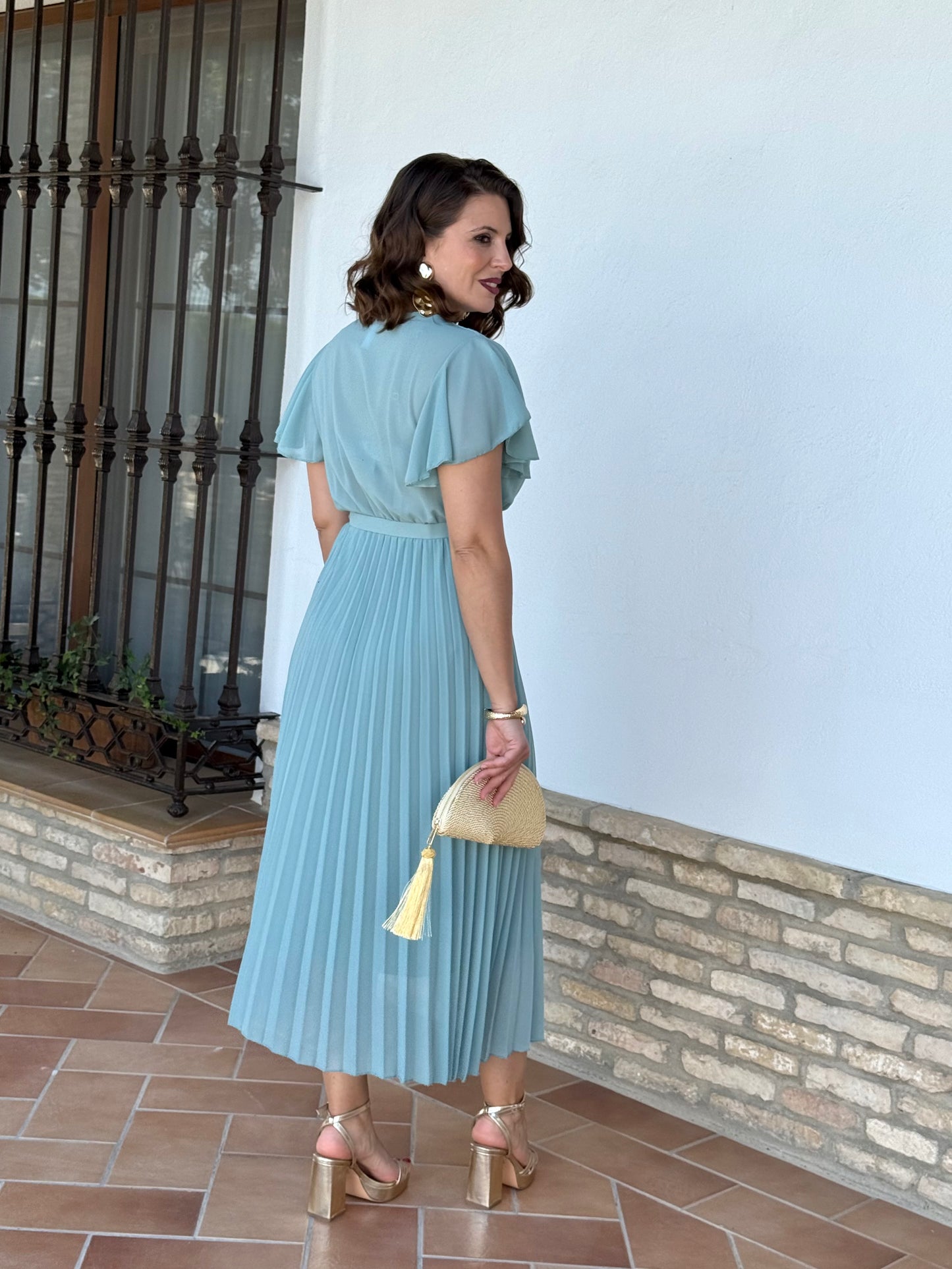 Vestido Valeria Agua Marina