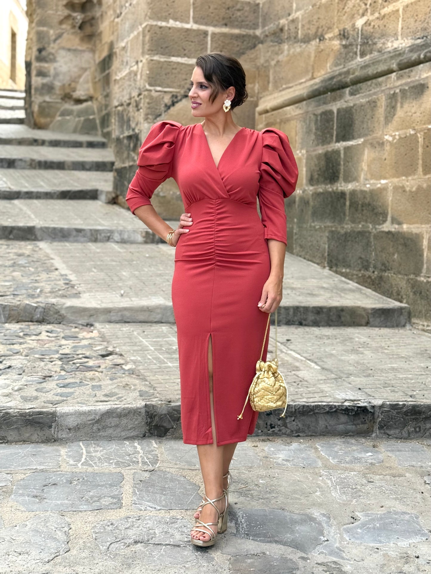 Vestido Lourdes Teja