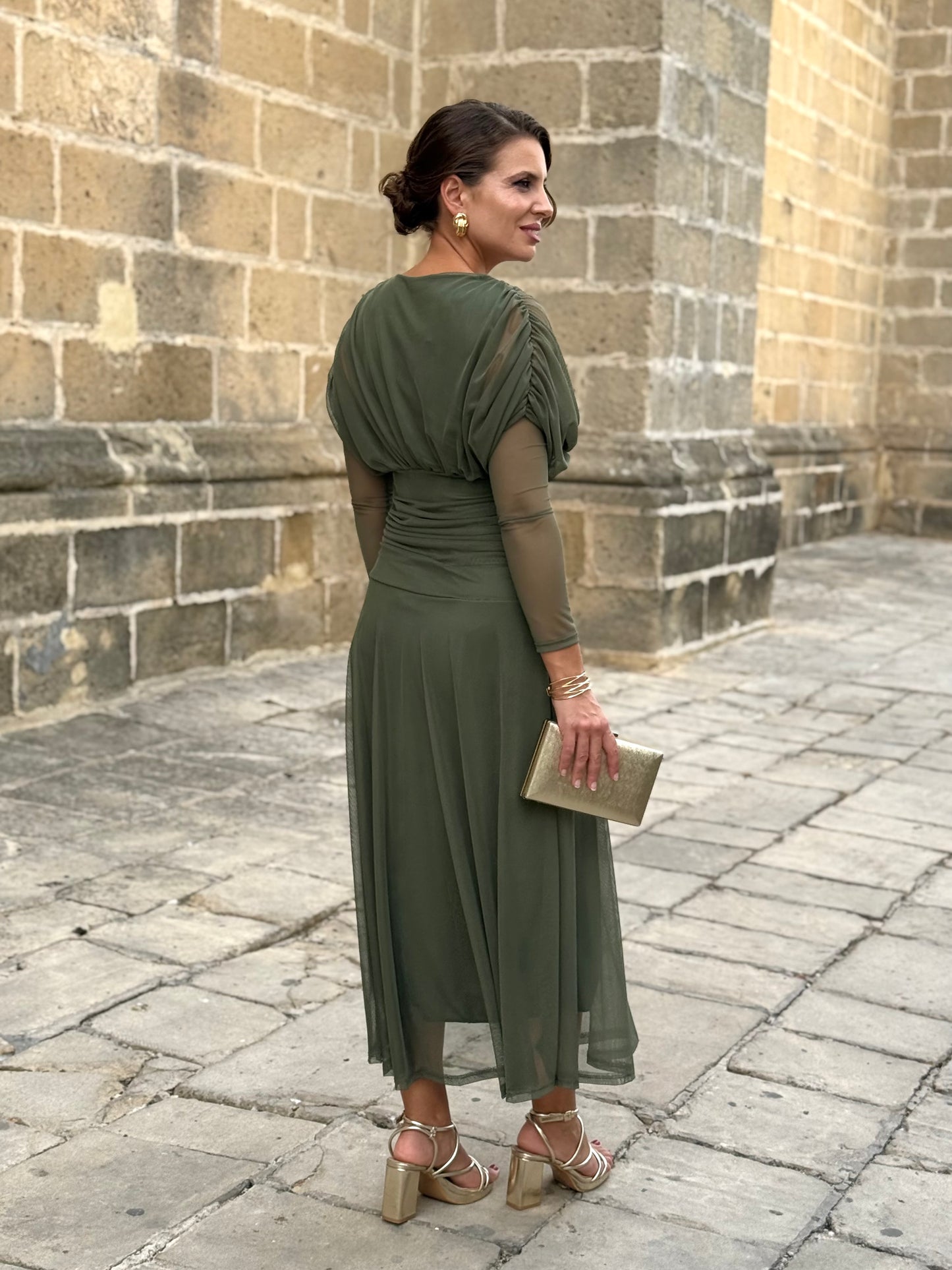 Vestido Graciela Kaki