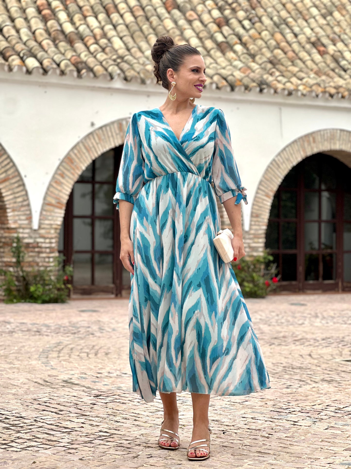 Vestido Idalia Agua Marina