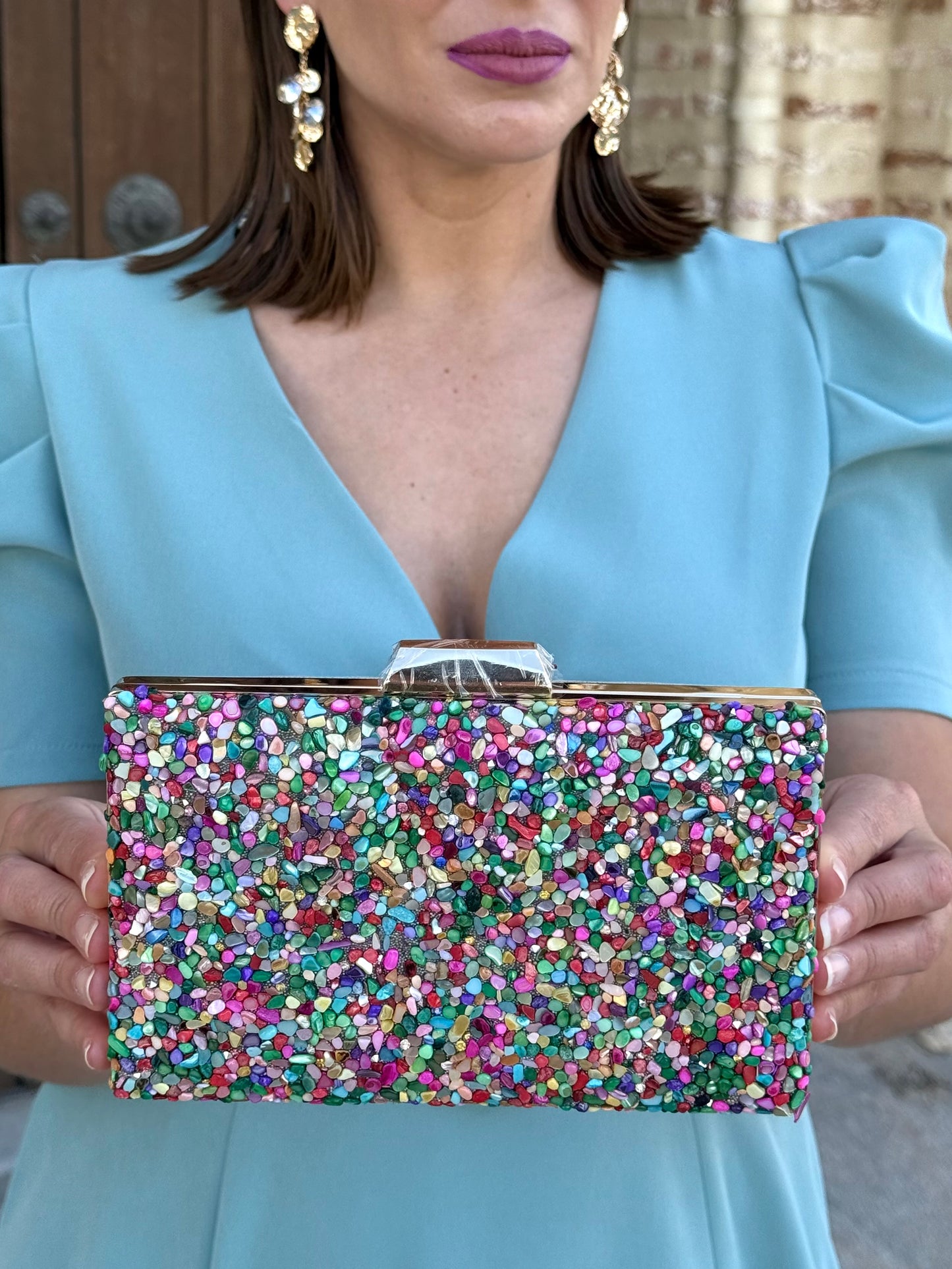 Bolso Piedras Multicolor