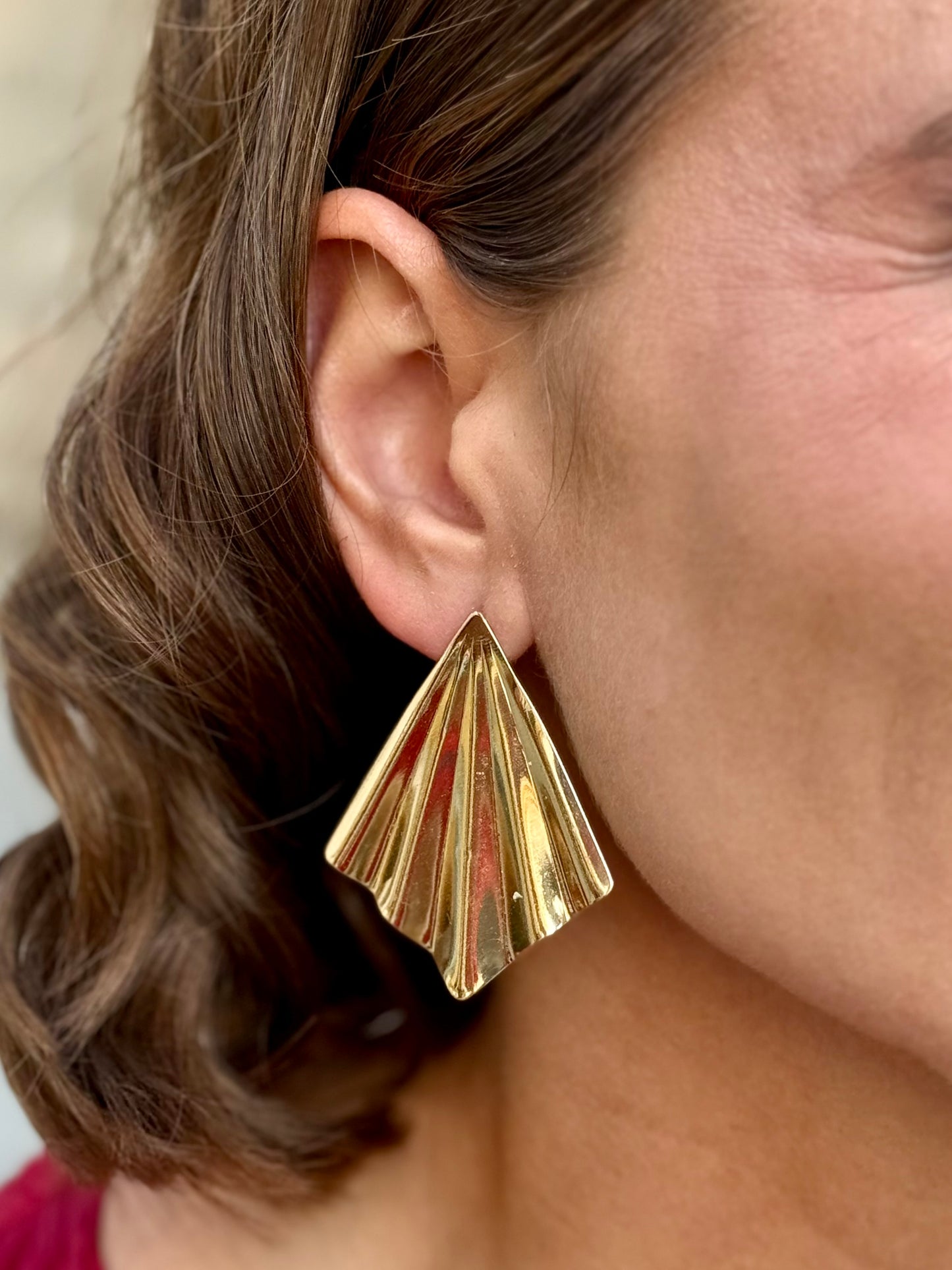 Pendientes Cúpula Dorado
