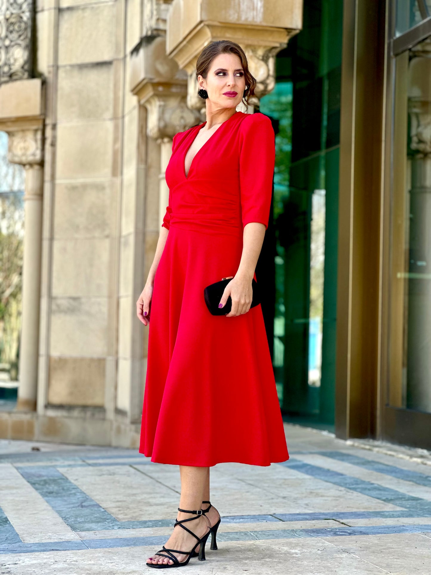 Vestido Yanira Rojo