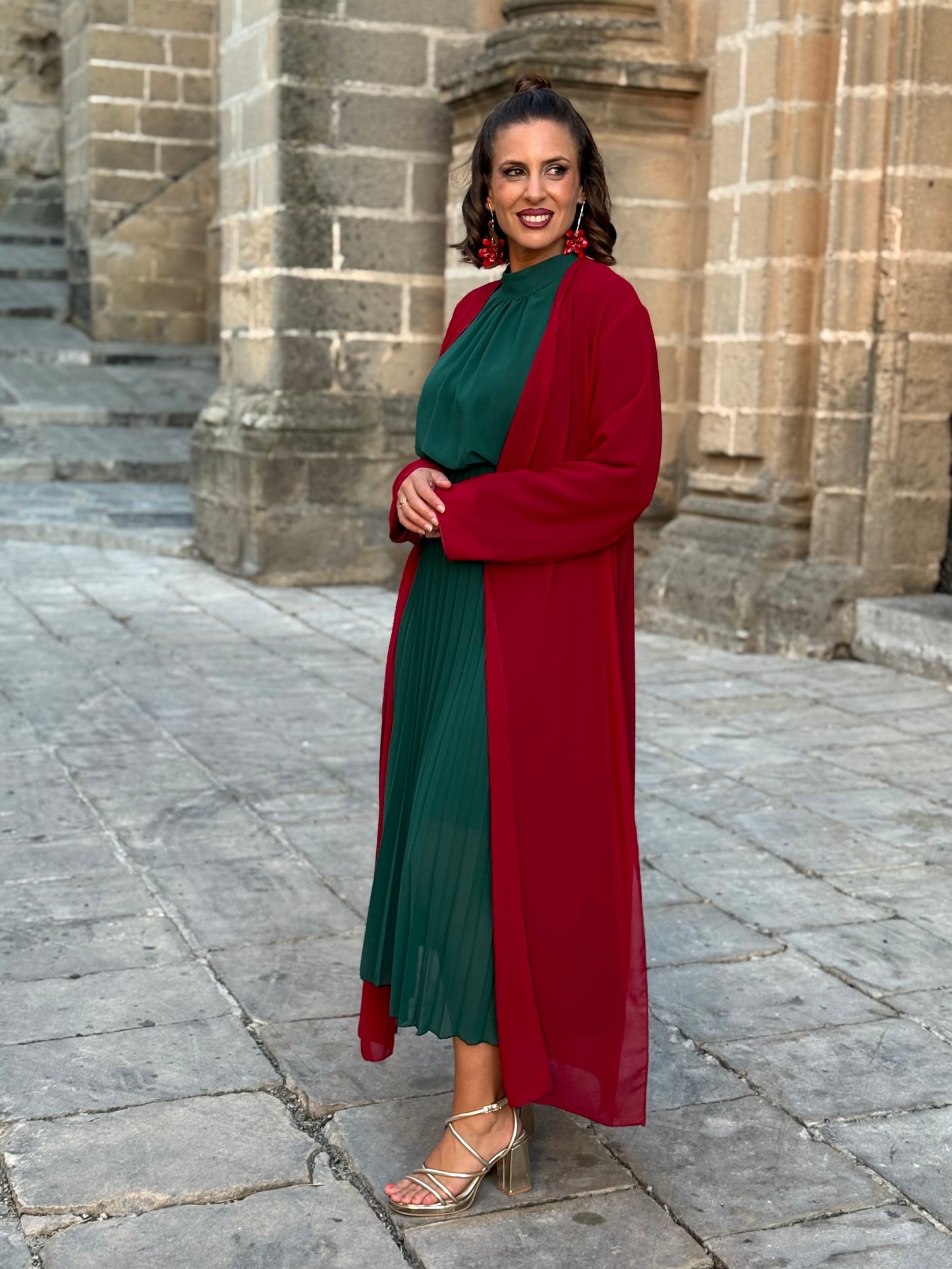 Kimono Gasa Burdeos