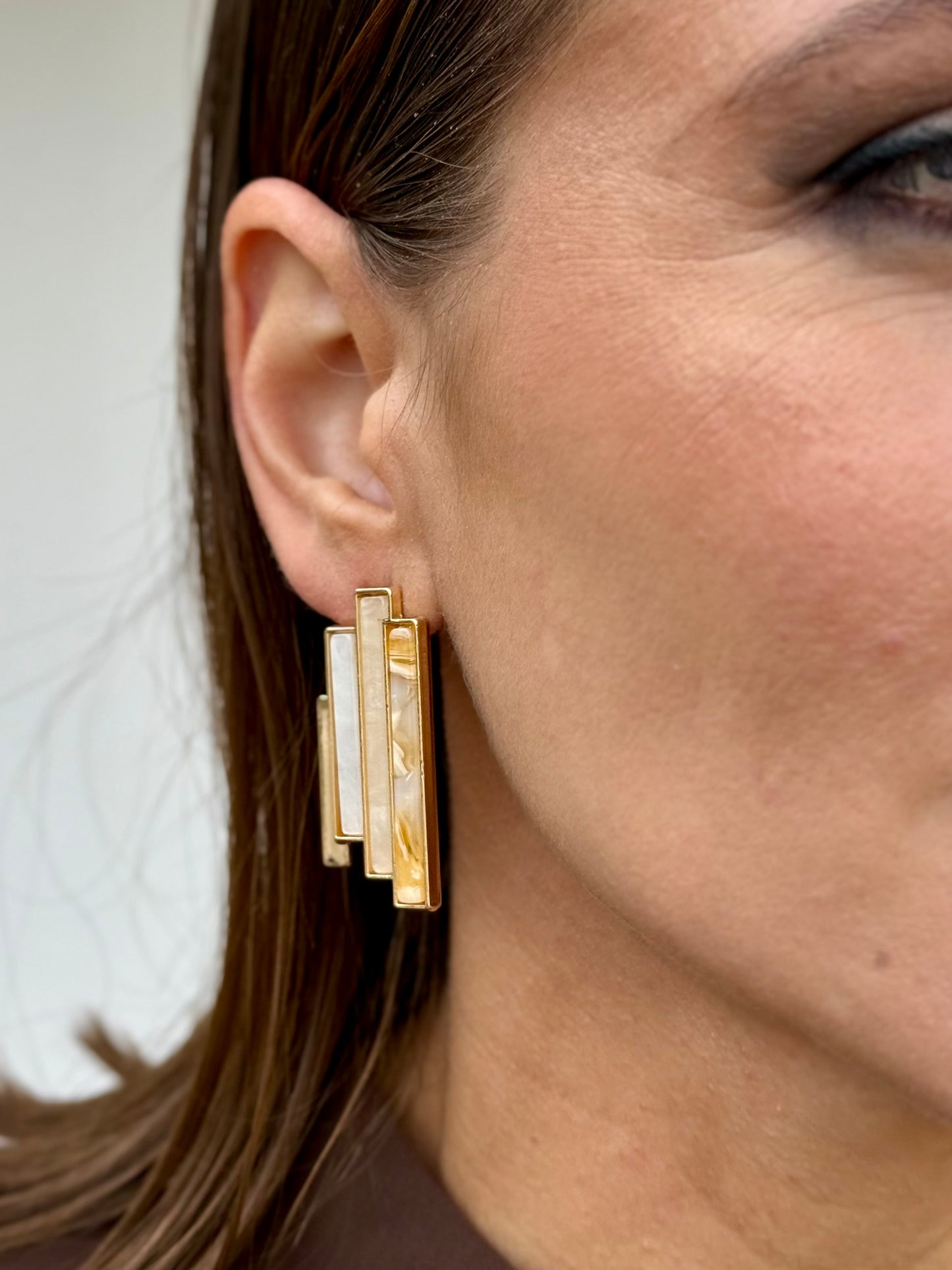 Pendientes Egipto Beige