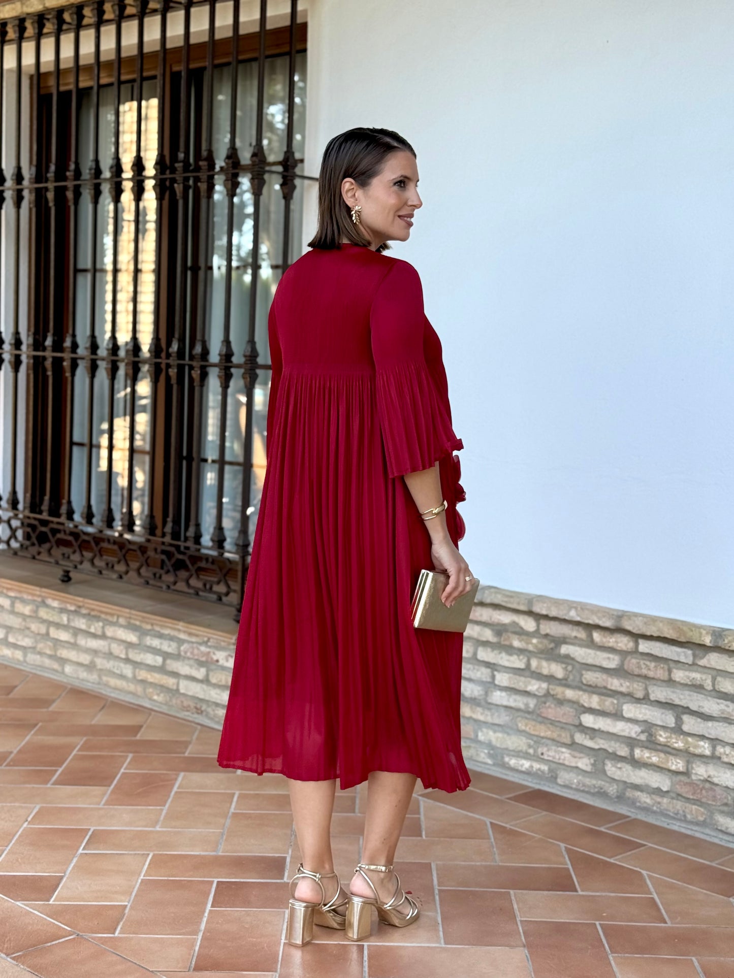 Vestido Magnolia Rojo Intenso