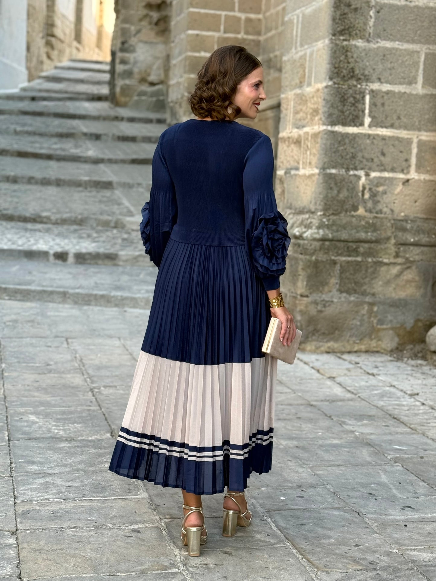 Vestido Adriana Marino/Beige