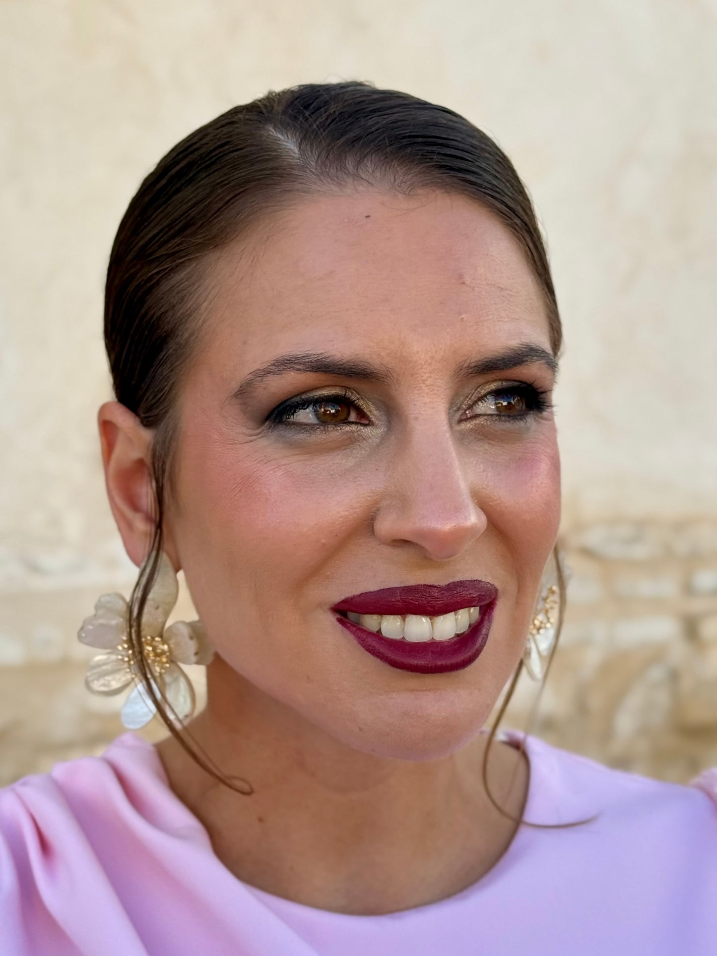 Pendientes Marga Beige