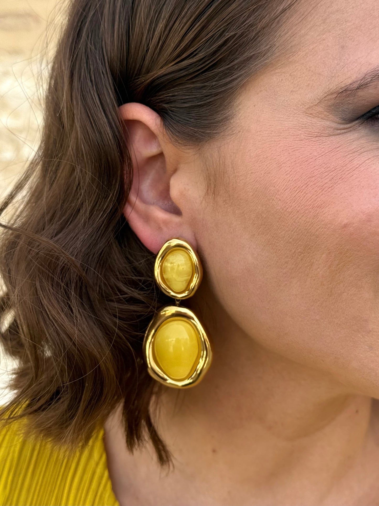 Pendientes Zamora Amarillo