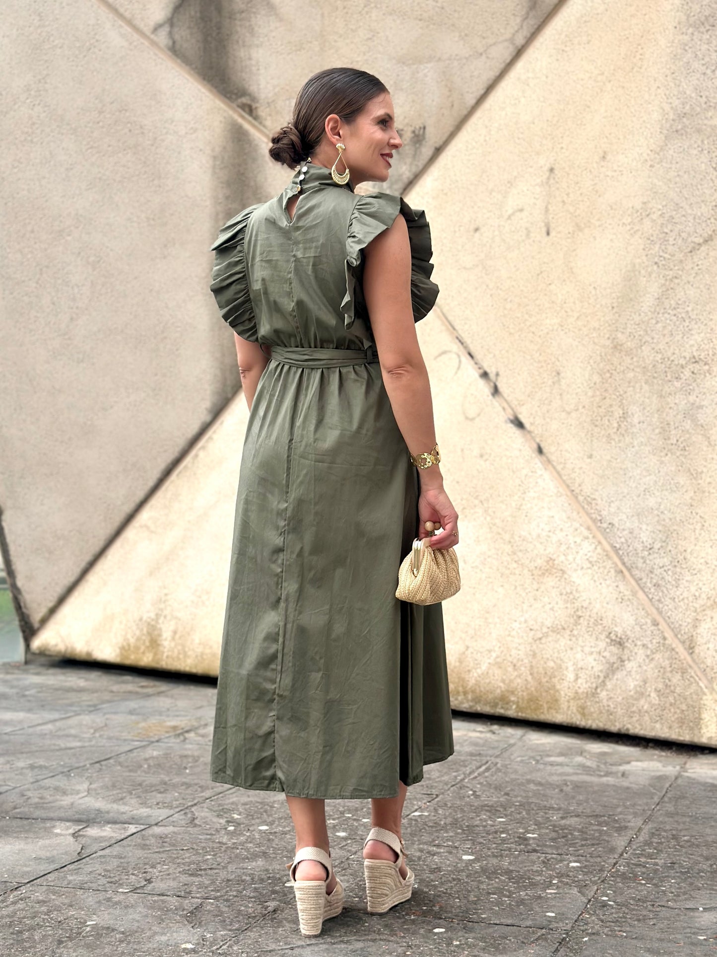 Vestido Almazara Kaki