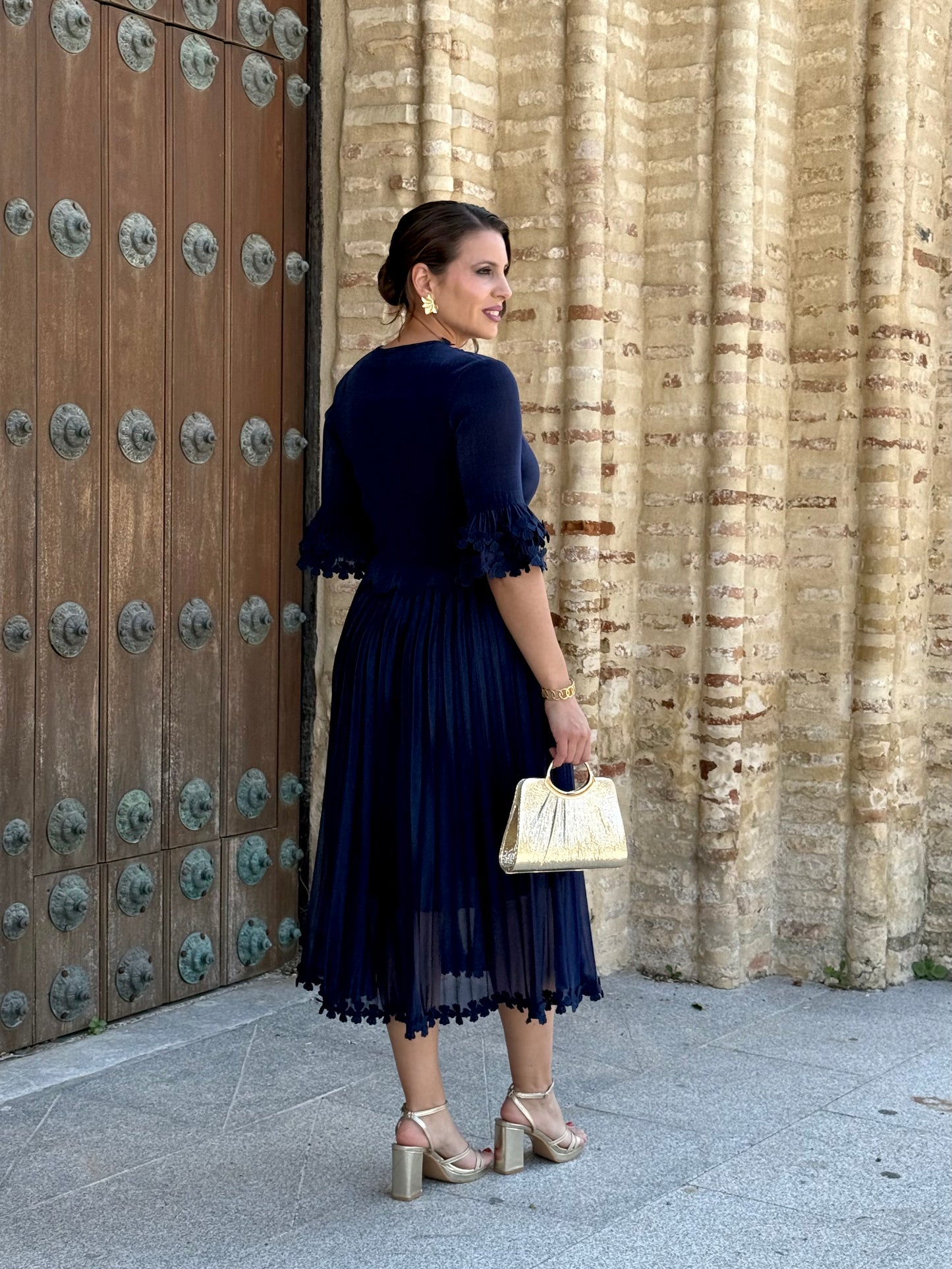 Vestido Martina Azul Marino