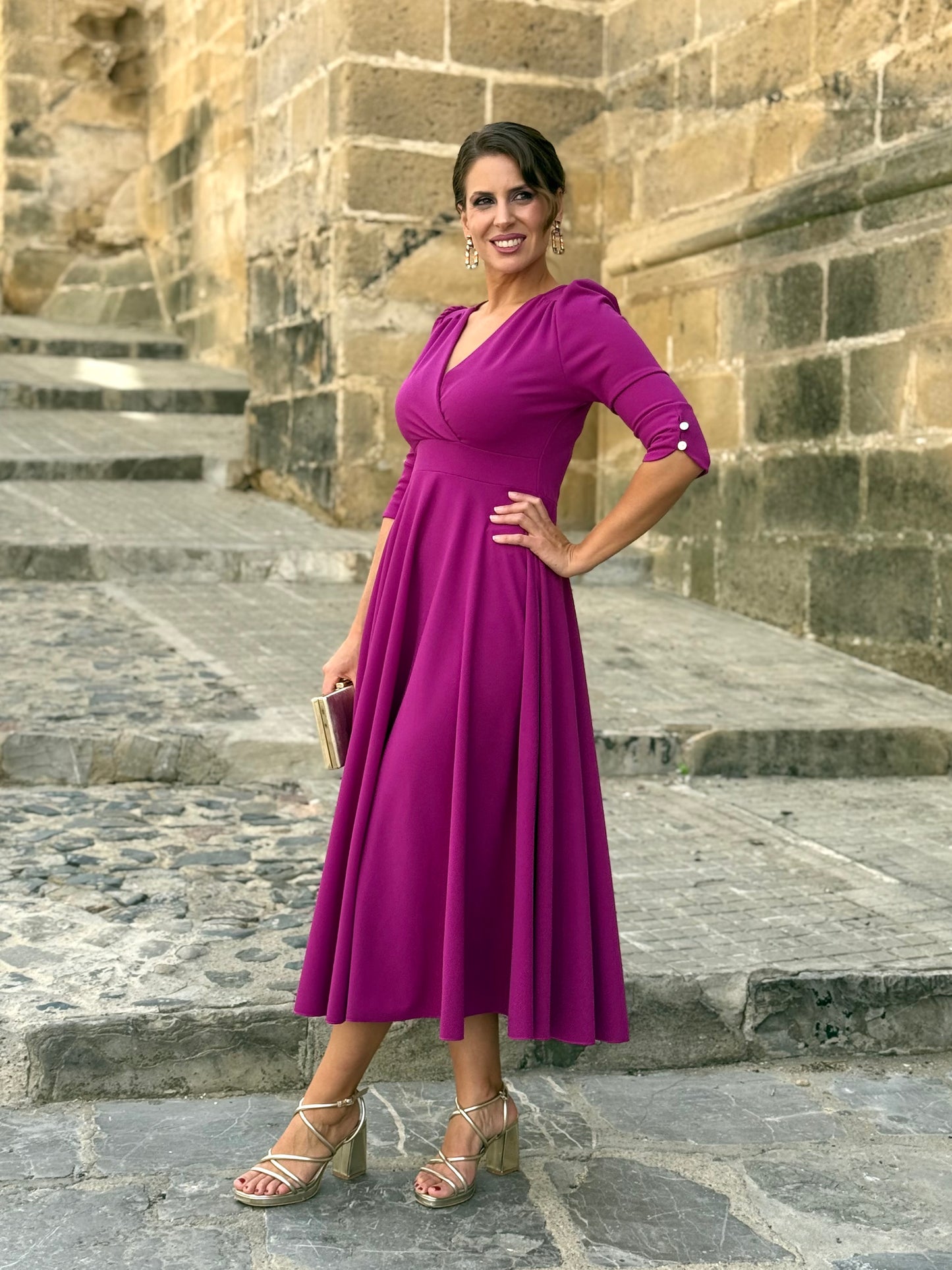 Vestido Yanet Buganvilla