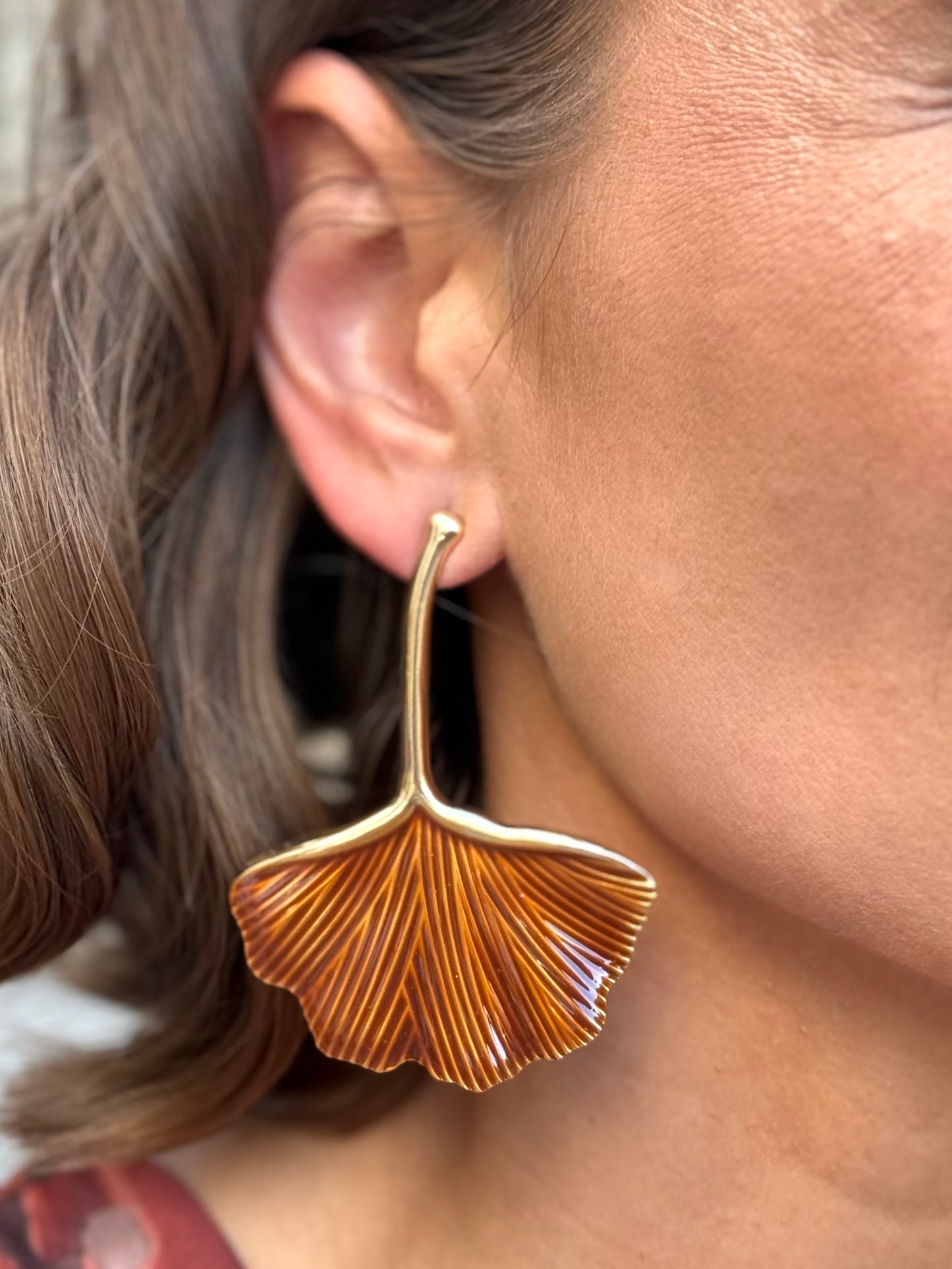 Pendientes Otoño Marrón