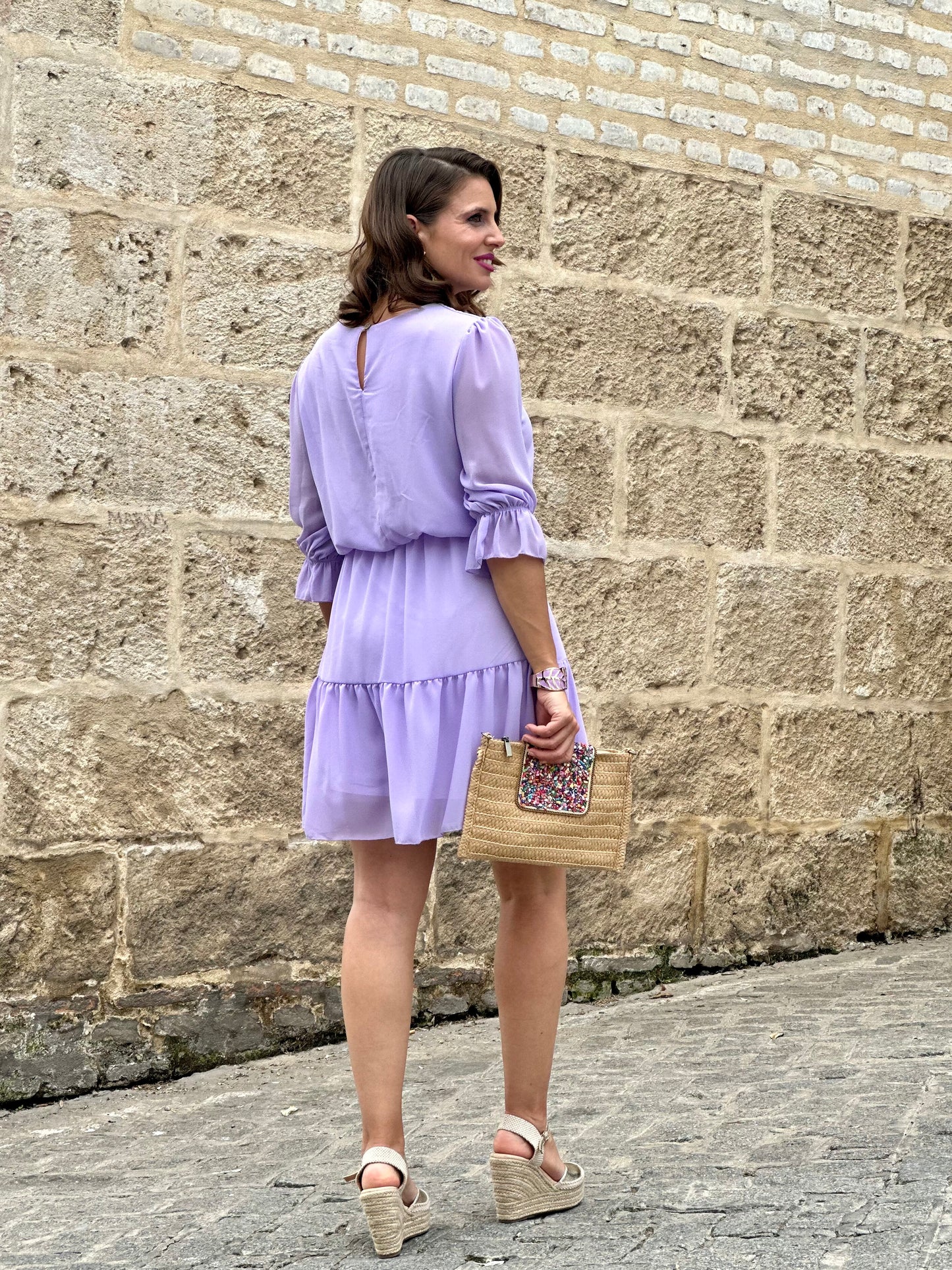 Vestido Génova Malva