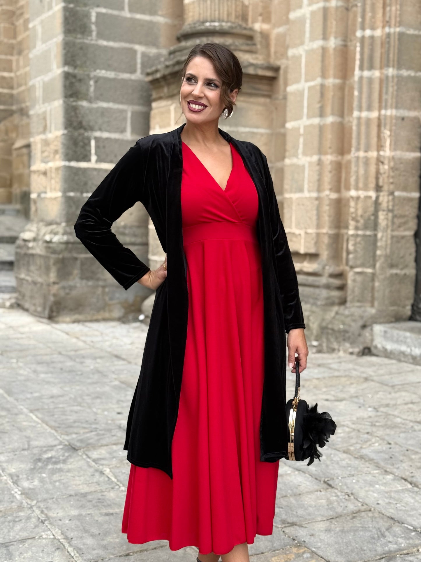 Kimono de Terciopelo Negro