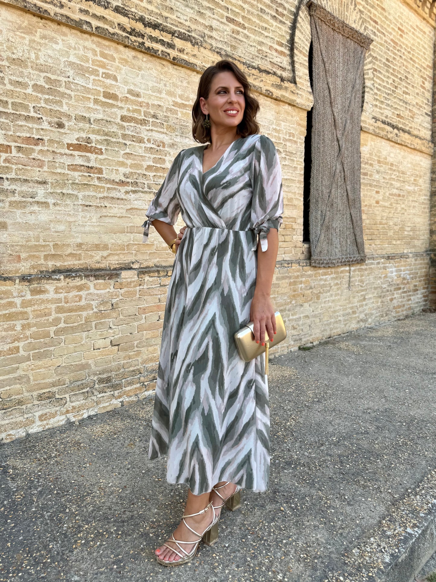 Vestido Idalia Kaki