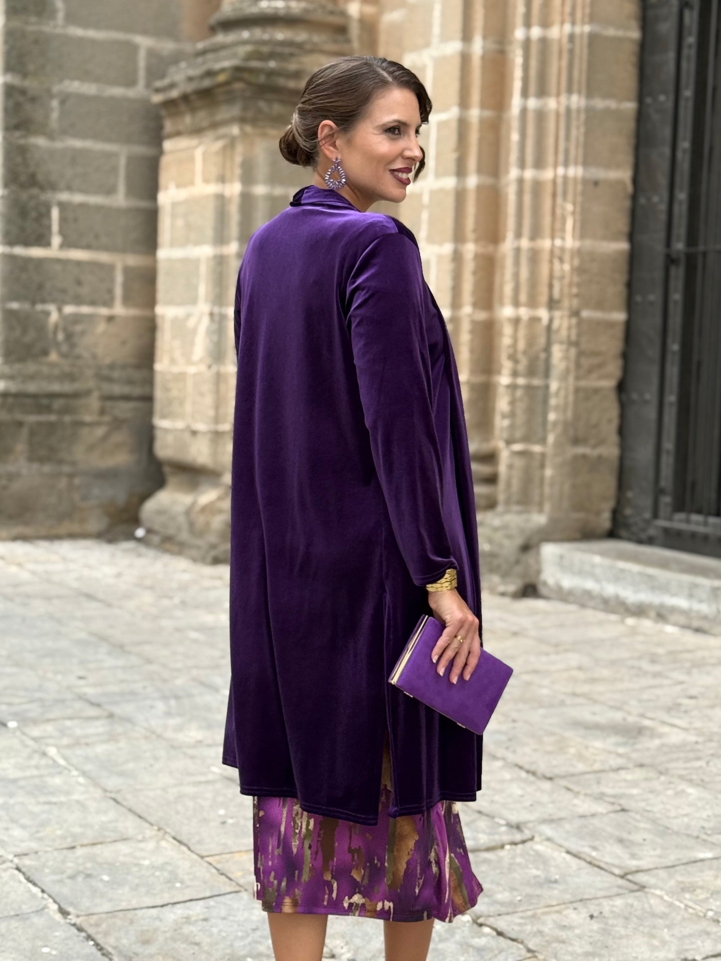 Kimono de Terciopelo Morado