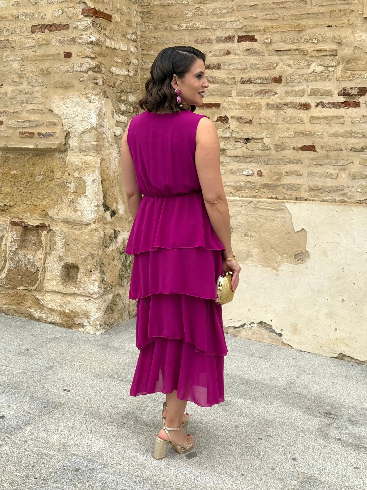 Vestido Naiara Buganvilla