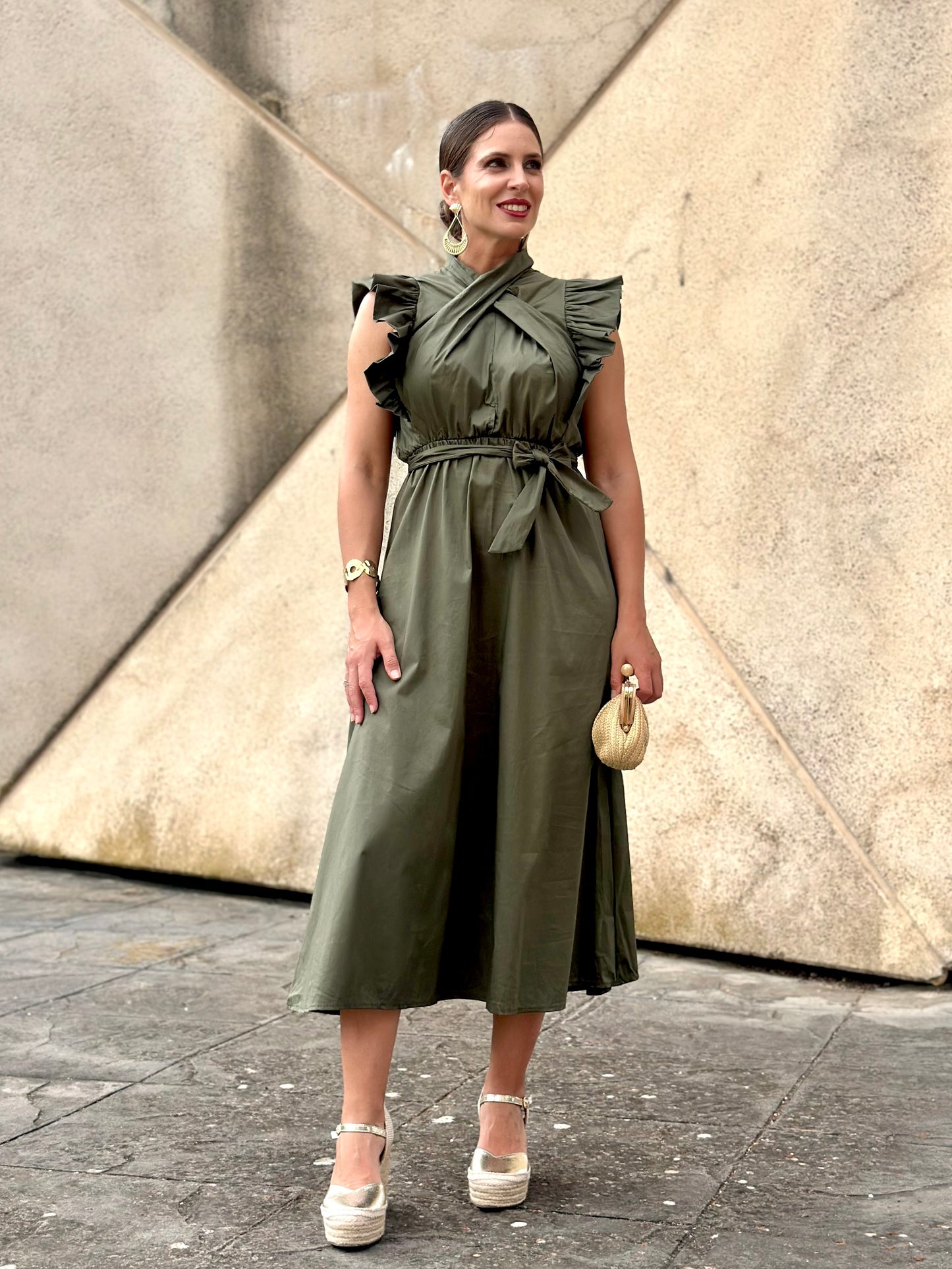 Vestido Almazara Kaki