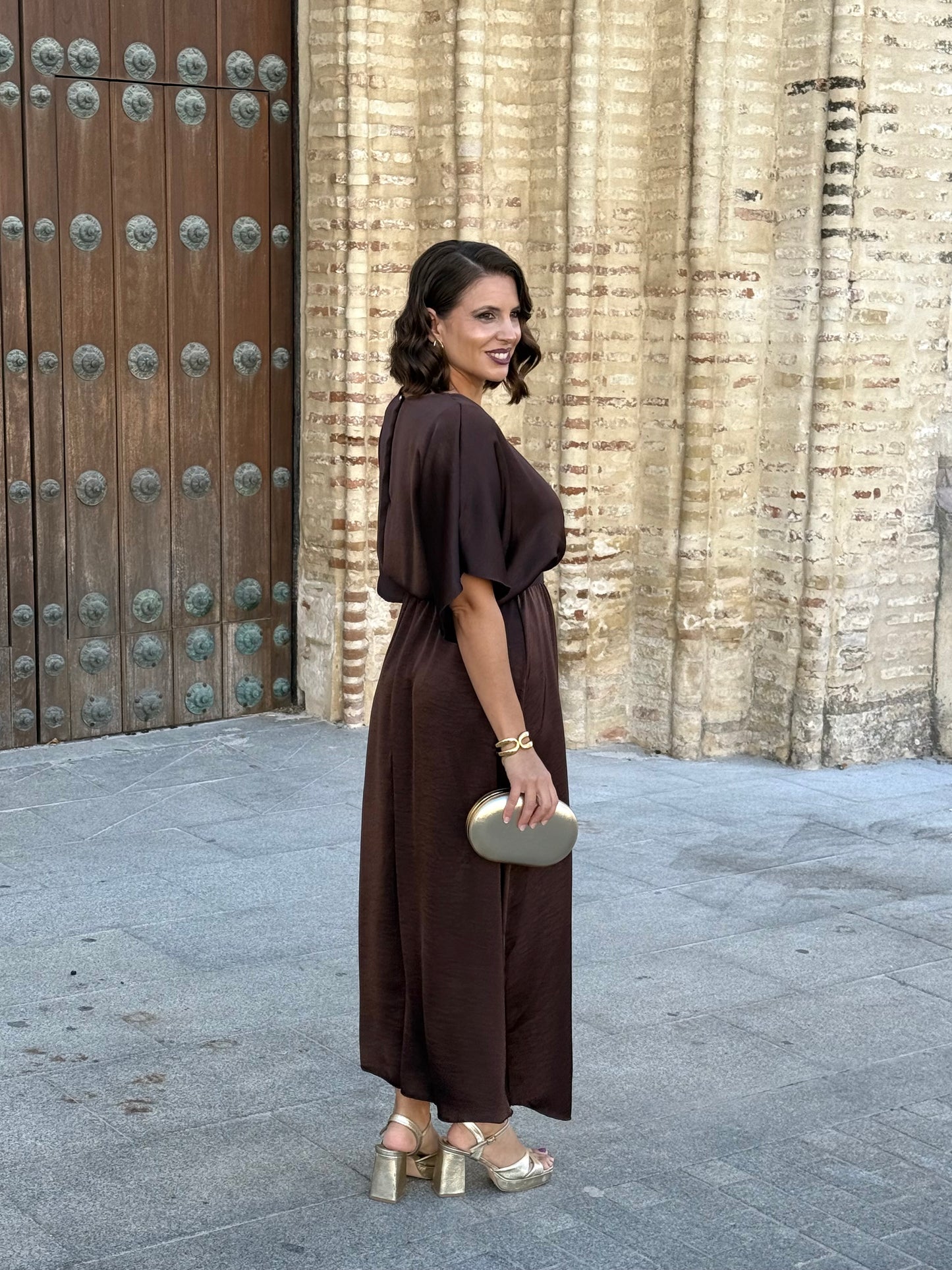 Vestido Alba Marrón