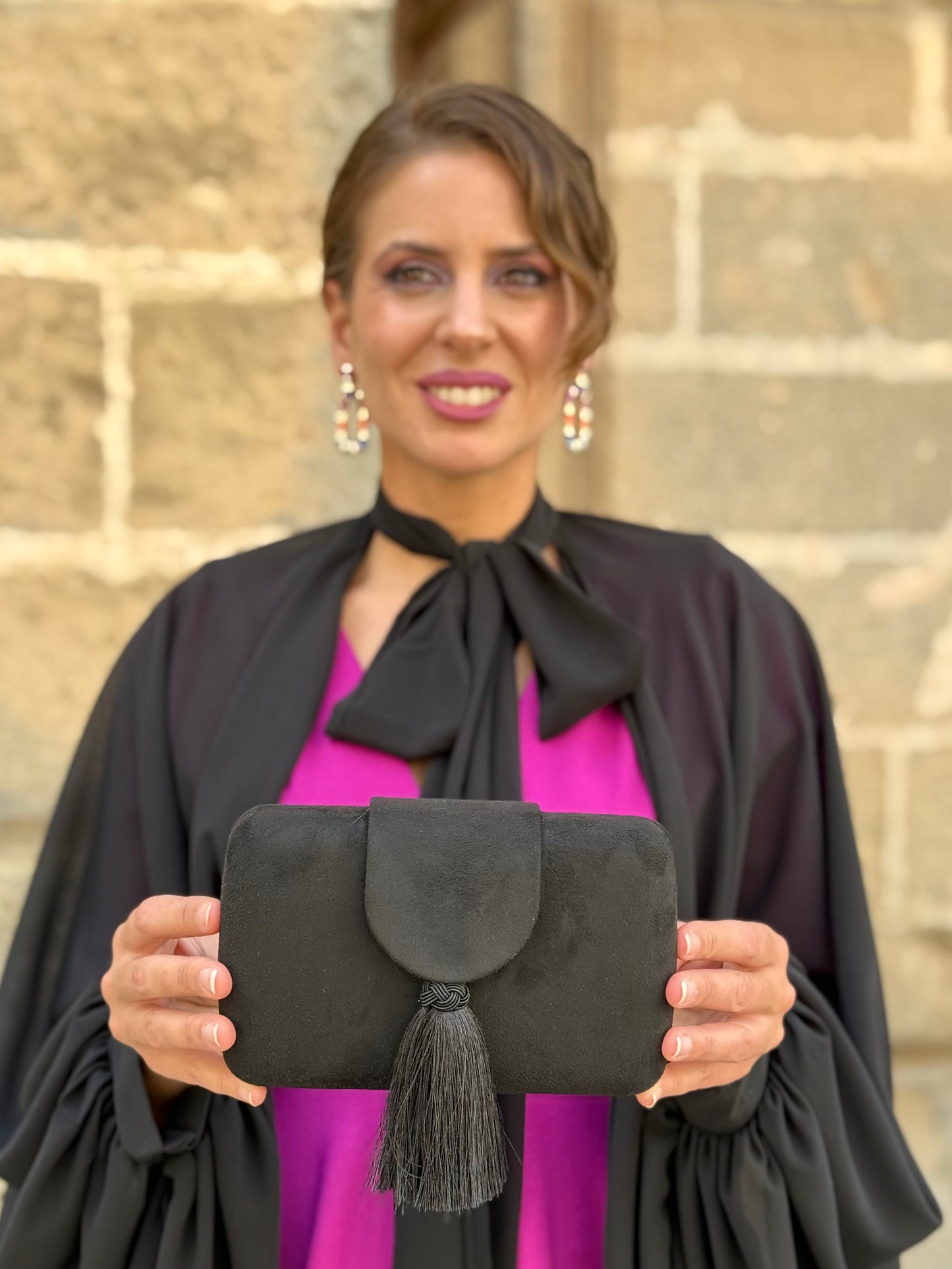 Bolso Borlón Negro