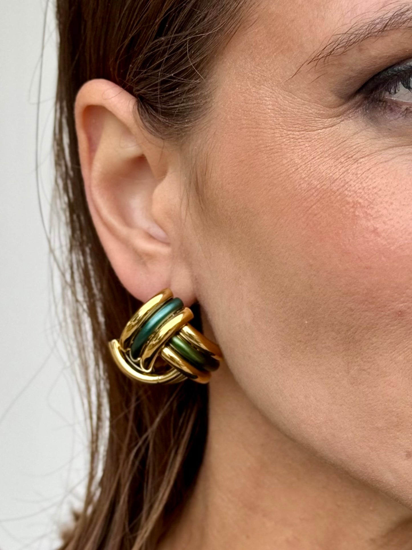 Pendientes Lisboa Verde/Dorado