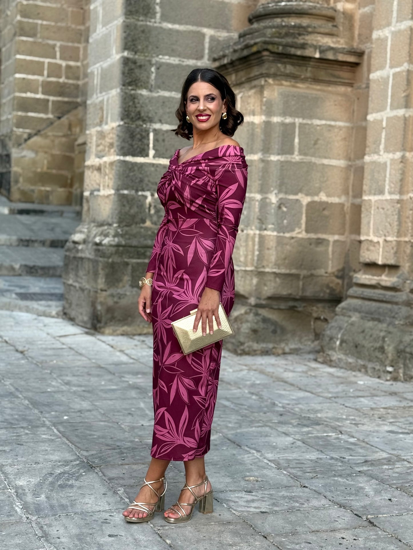 Vestido Elsa Buganvilla