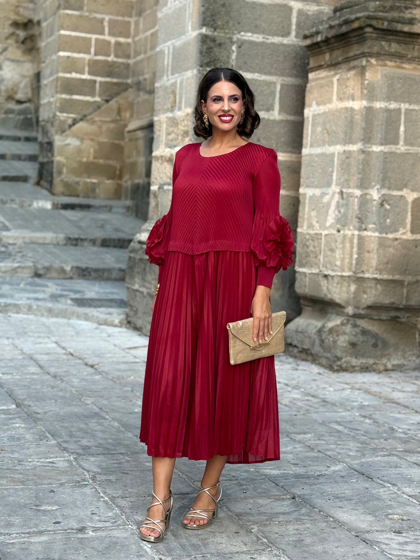 Vestido Alhambra Vino