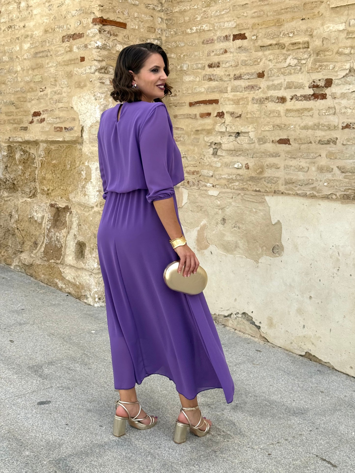 Vestido Miriam Morado