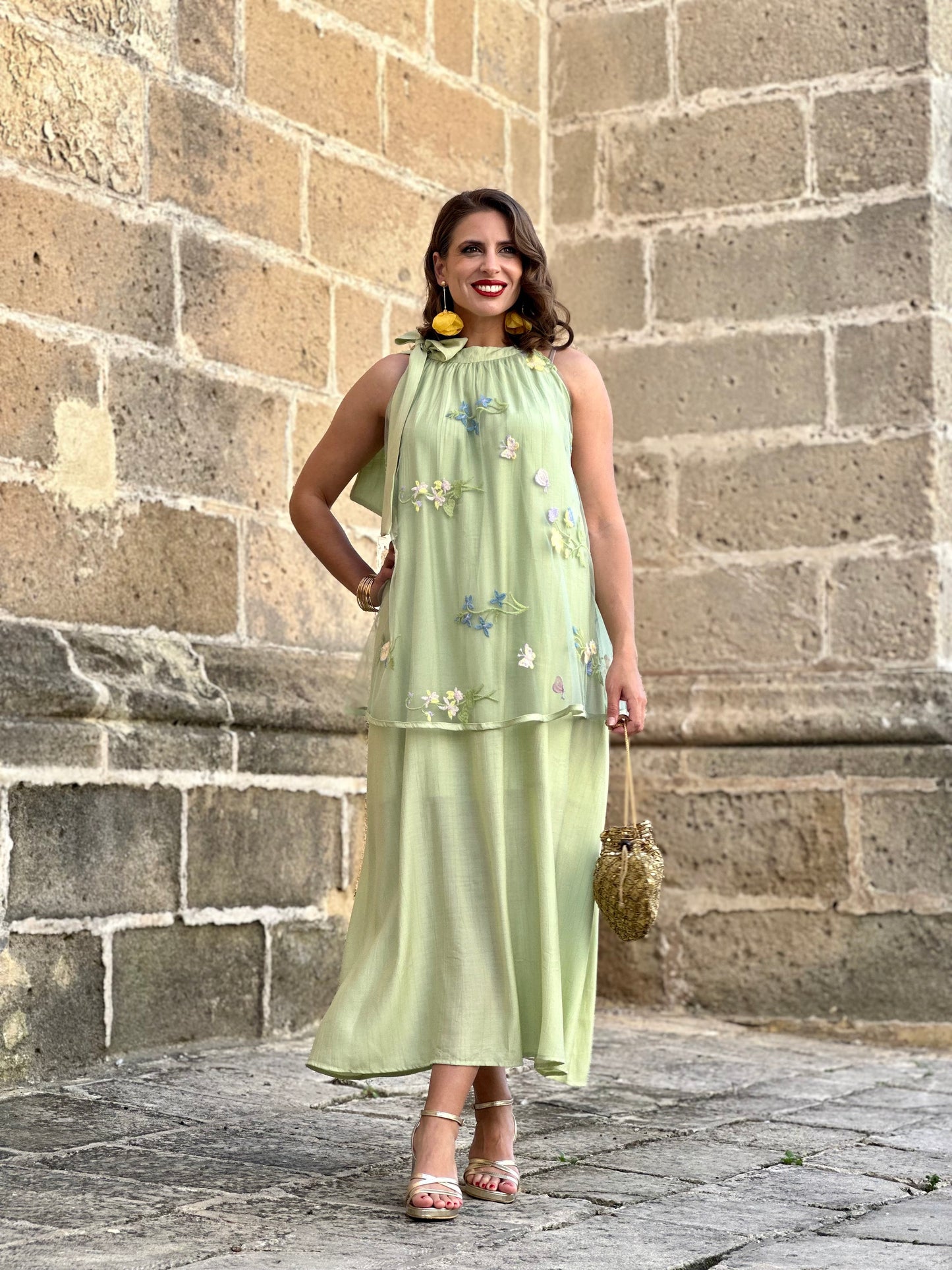 Vestido Celestina Verde