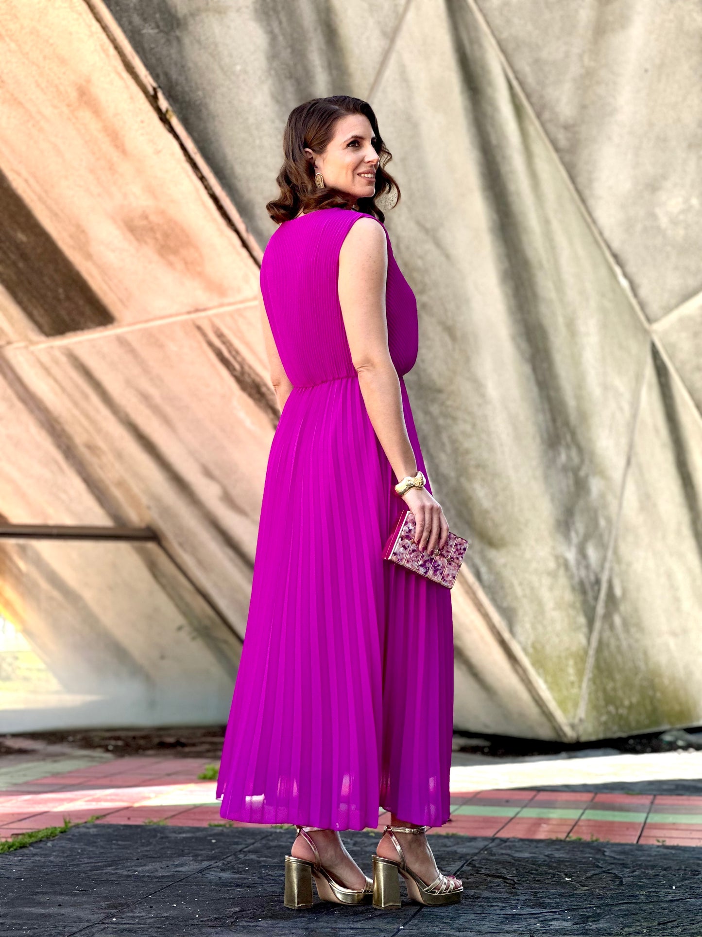 Vestido Sicilia Buganvilla