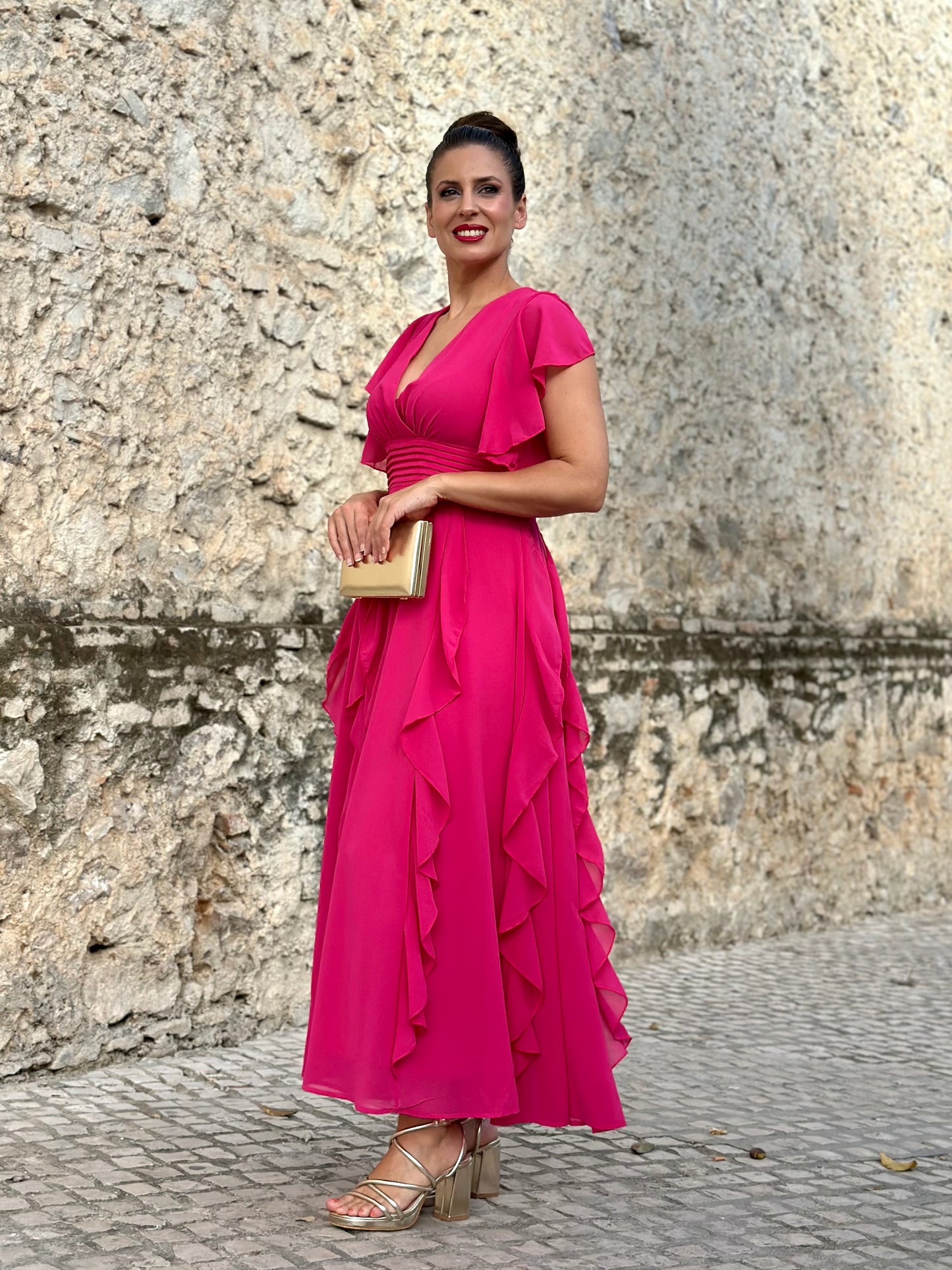 Vestido Sibelia Fucsia
