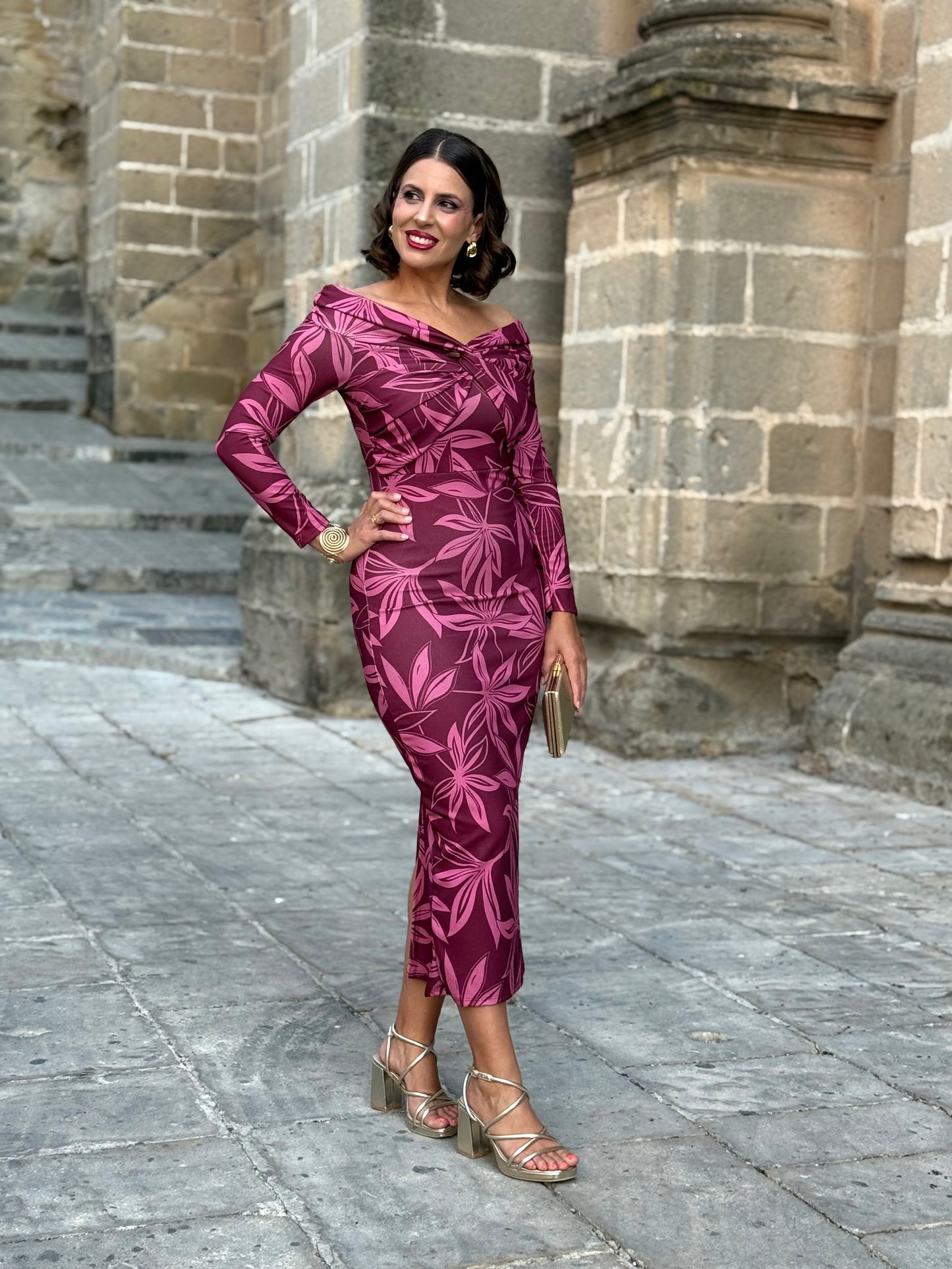Vestido Elsa Buganvilla