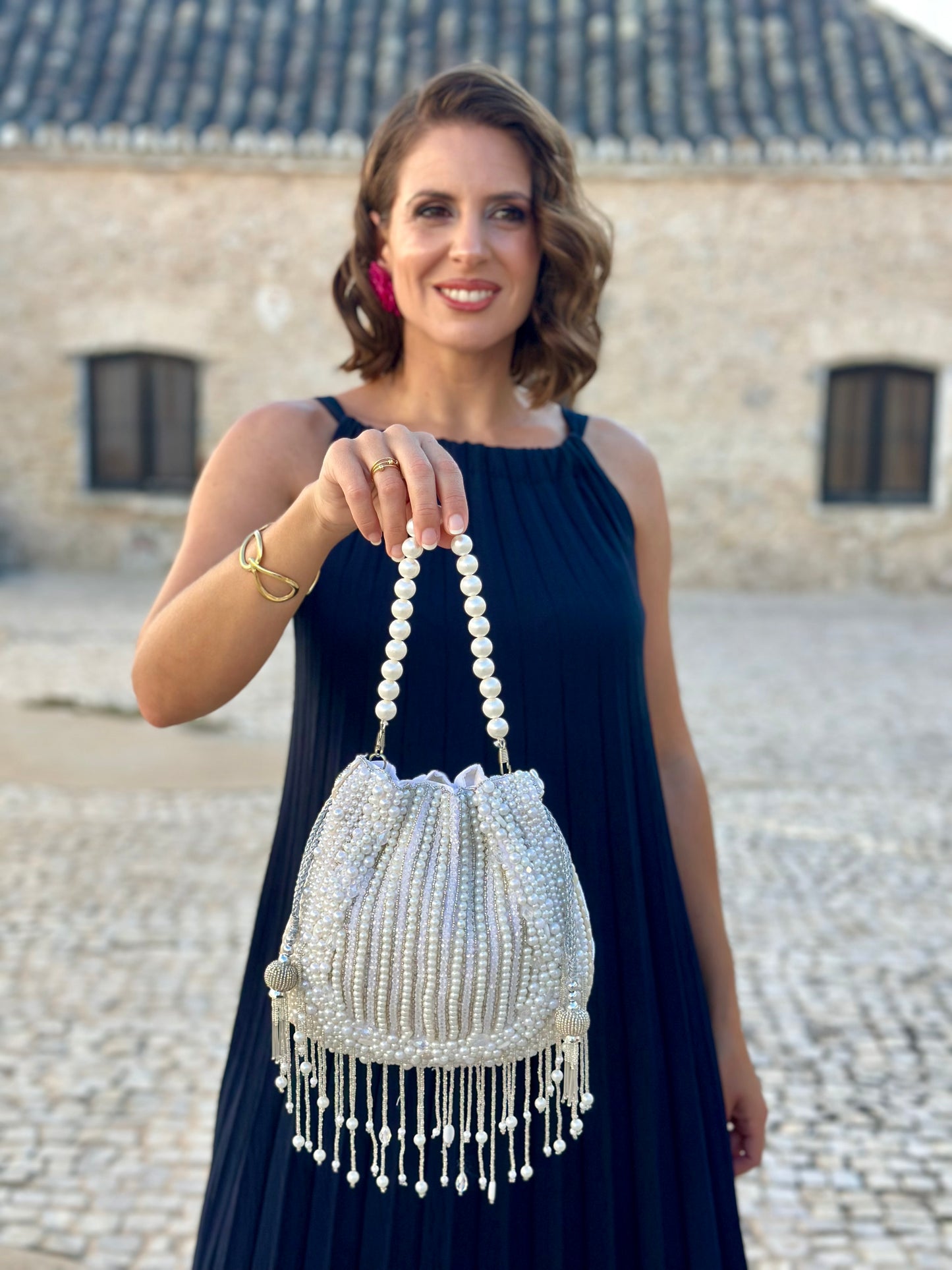 Limosnera Glam Nácar