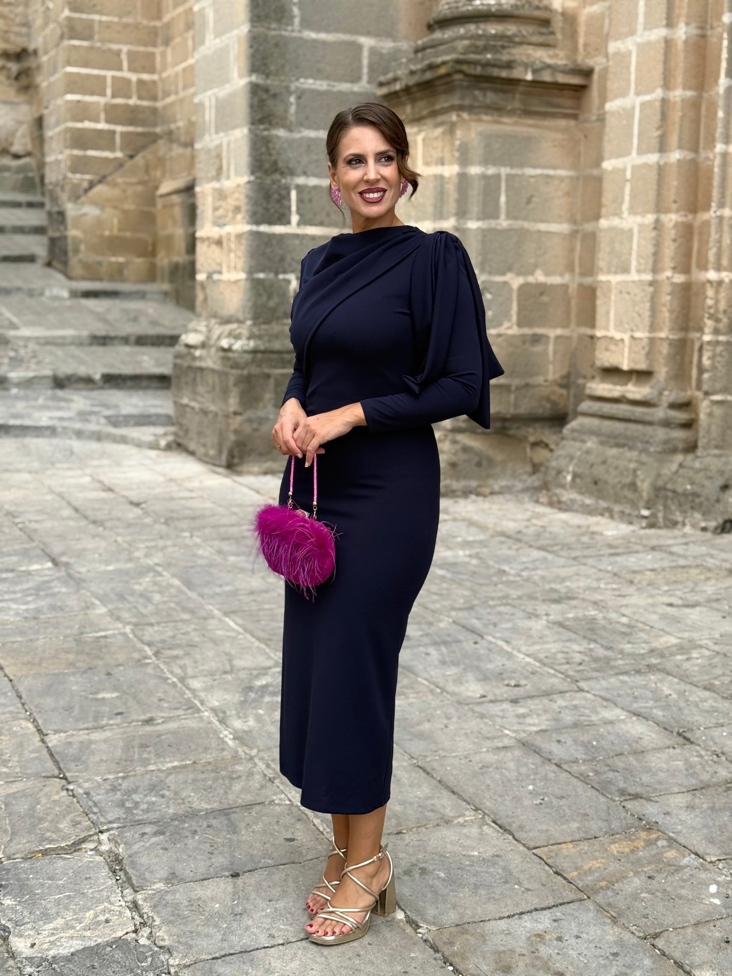 Vestido Lazo Marino