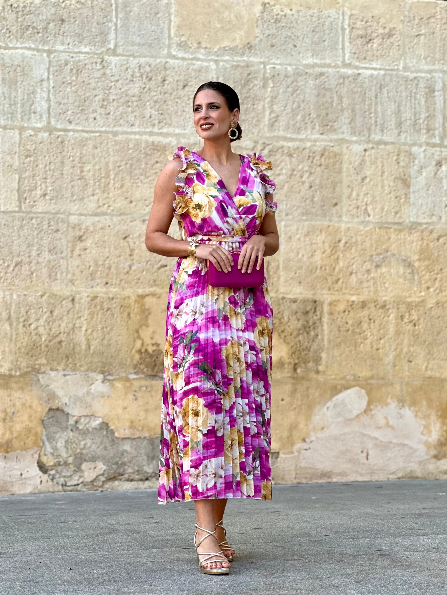 Vestido Luz Floral Buganvilla