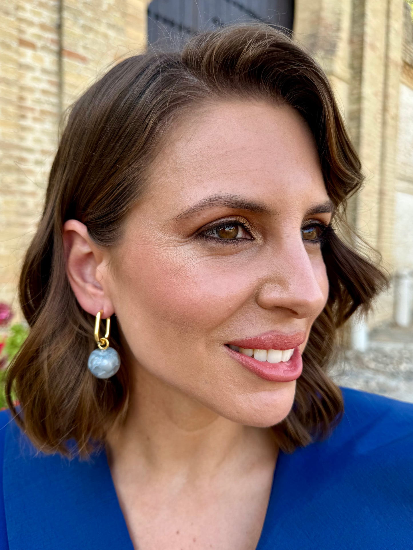 Pendientes Vida Gris