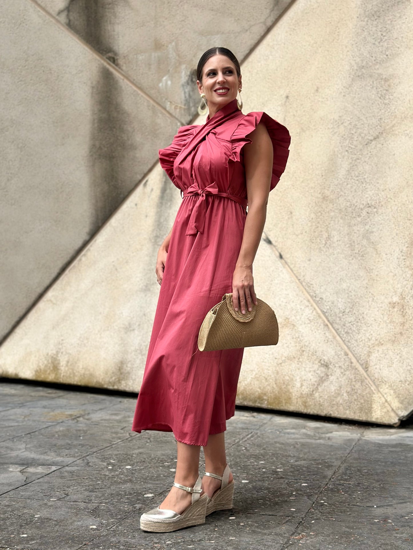 Vestido Almazara Coral