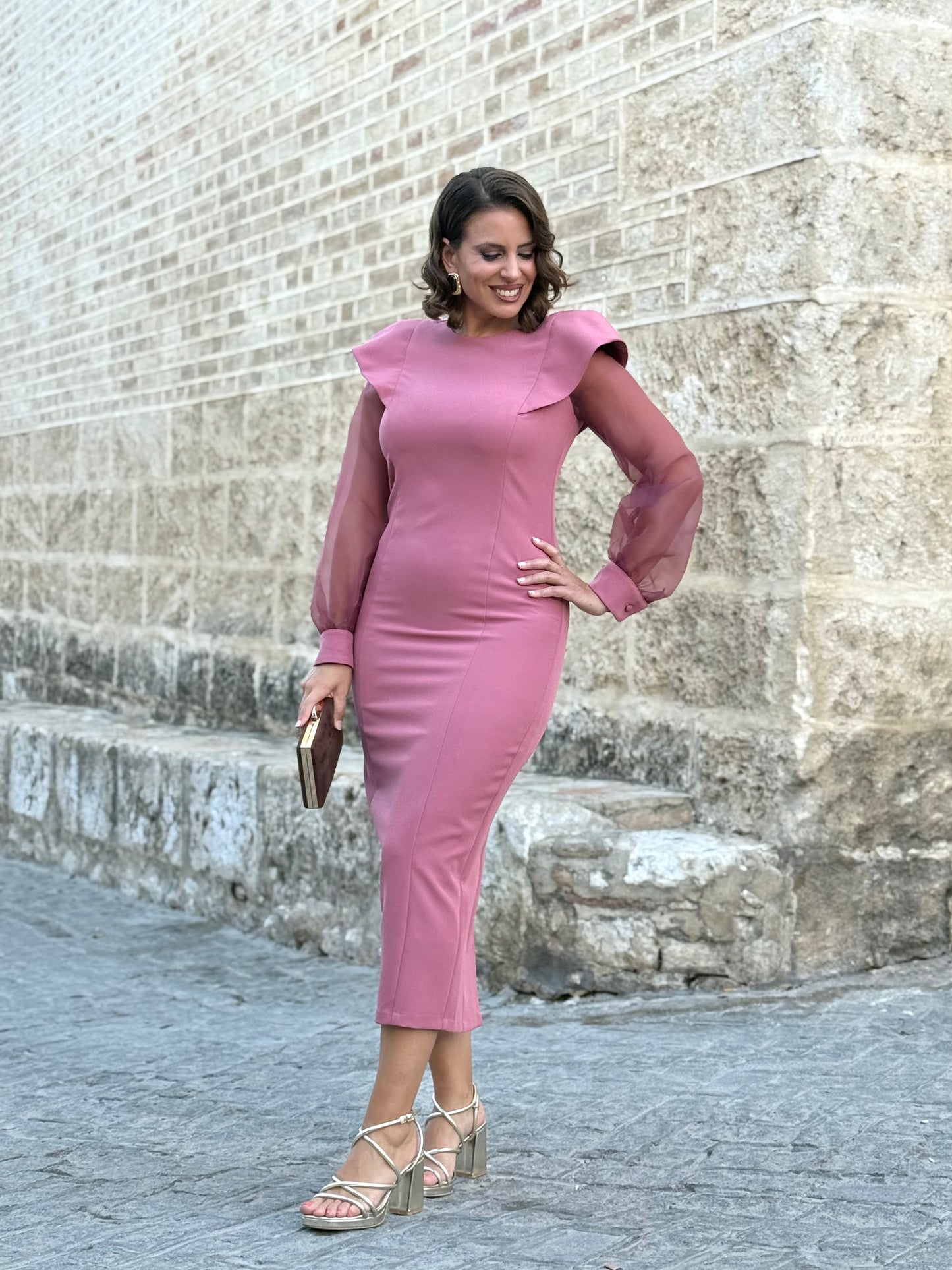 Vestido Aurora Rosa