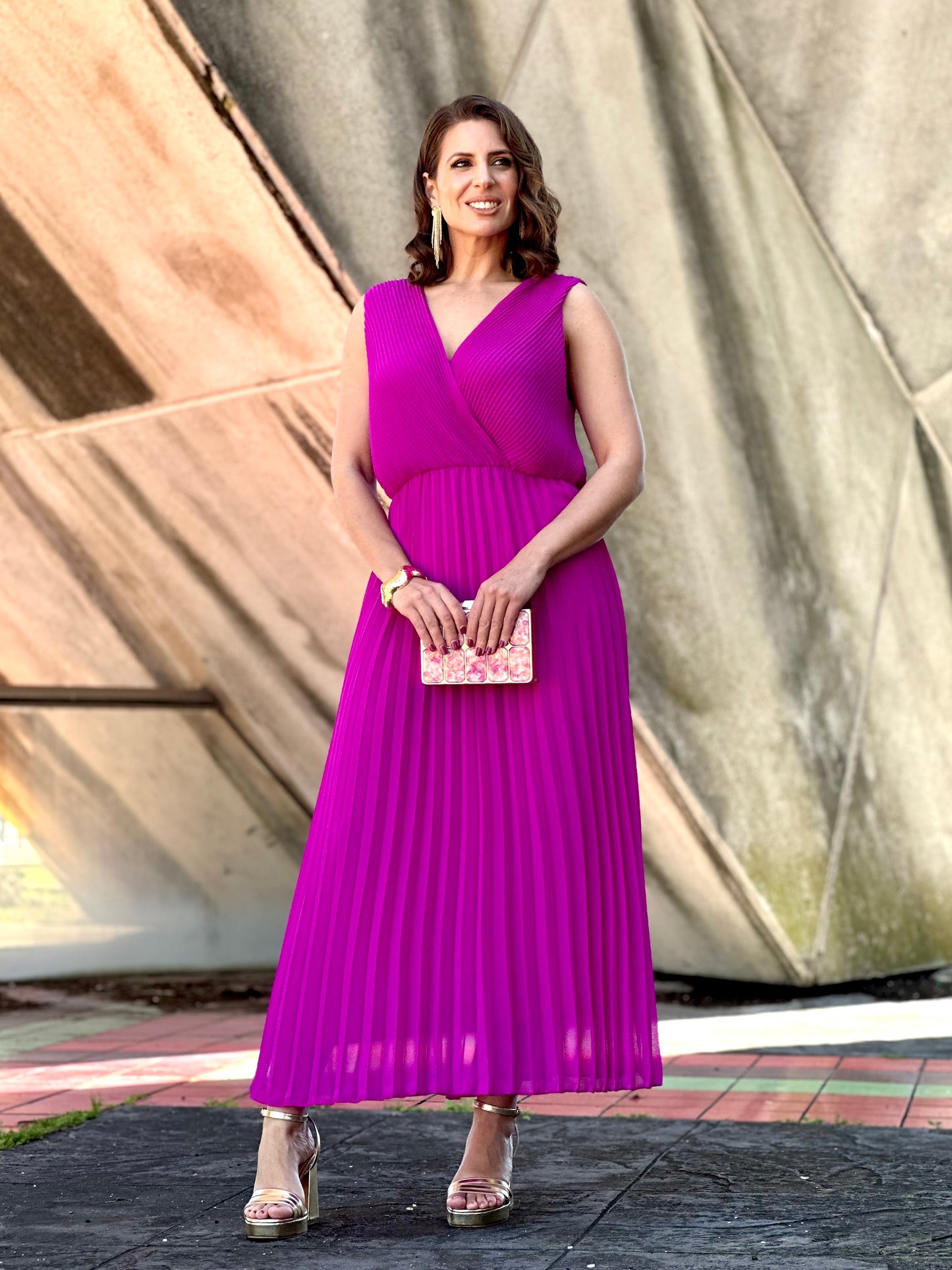 Vestido Sicilia Buganvilla