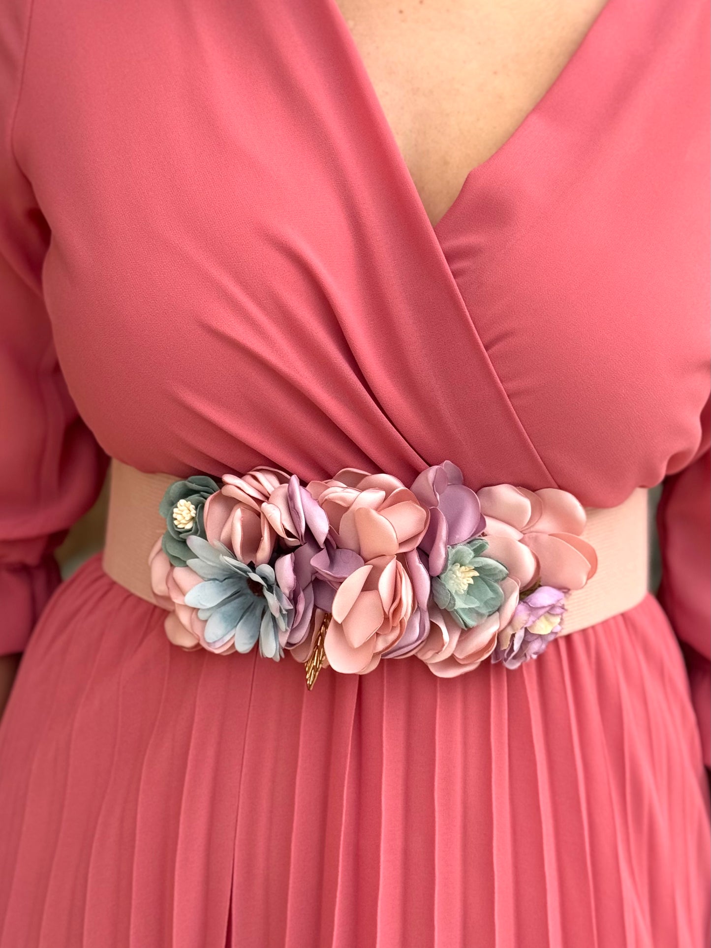 Cinturón Floral Rosa