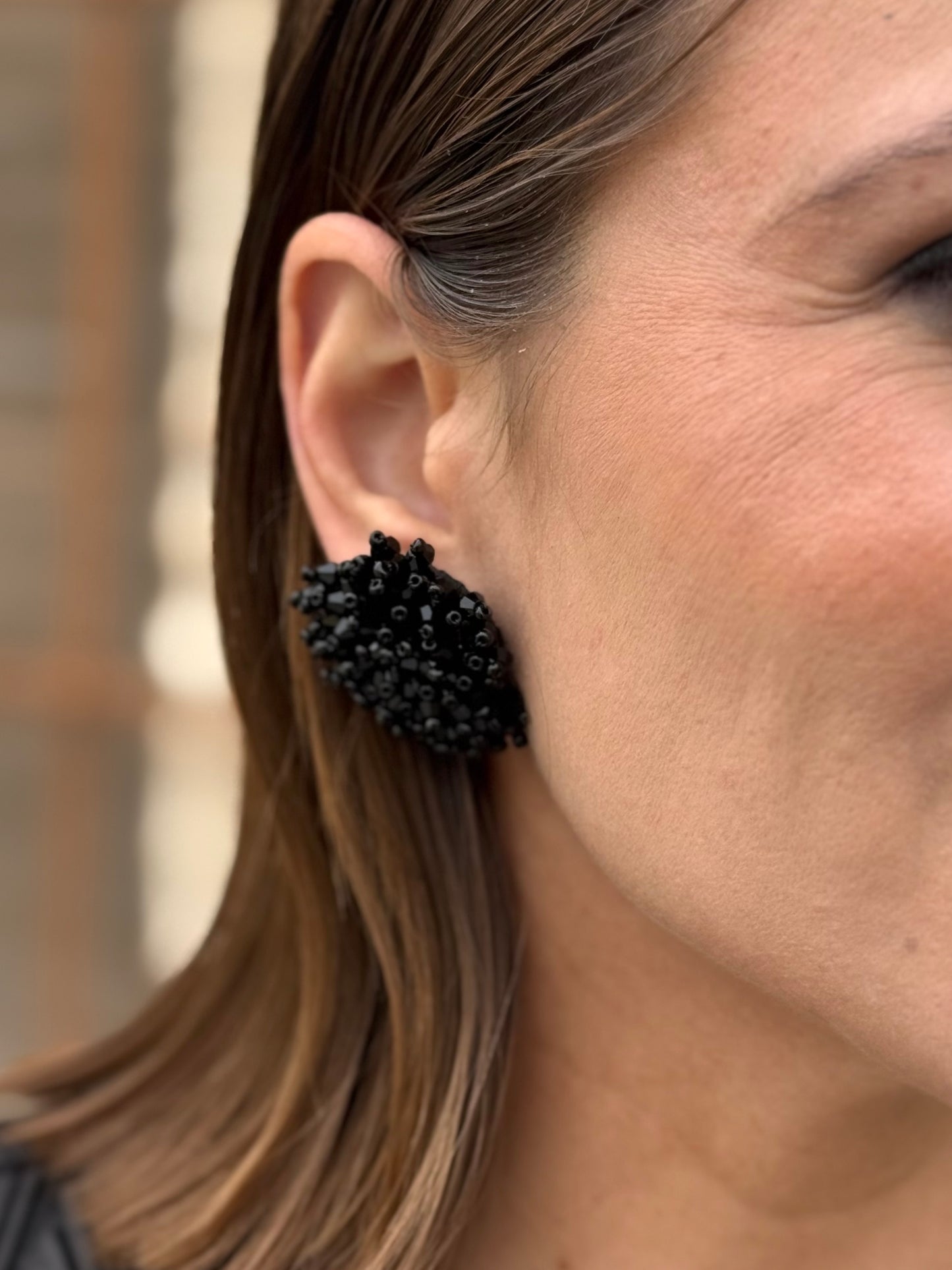 Pendientes Cleo Negro