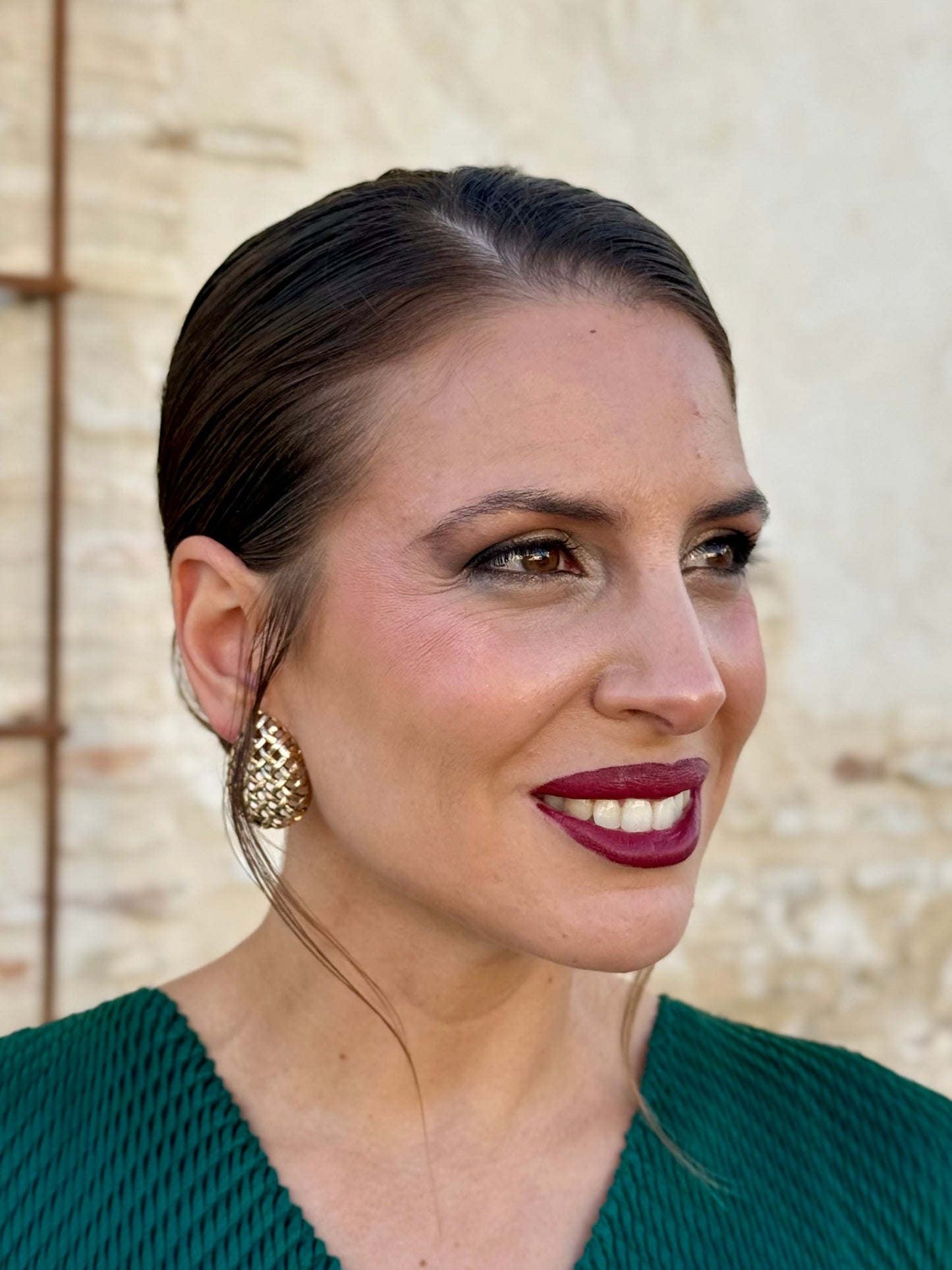 Pendientes Piña Dorado