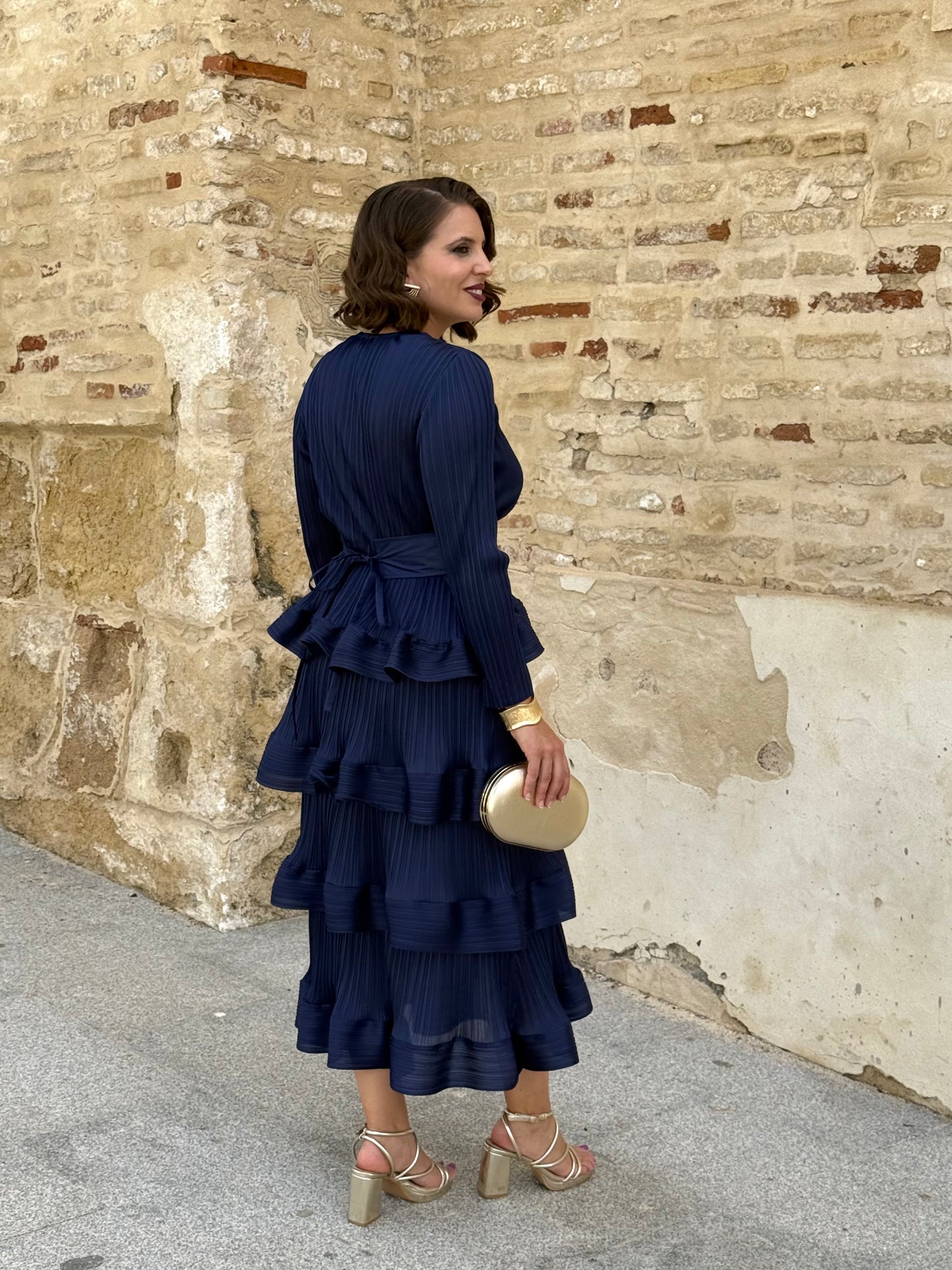 Vestido Lucrecia Azul Marino
