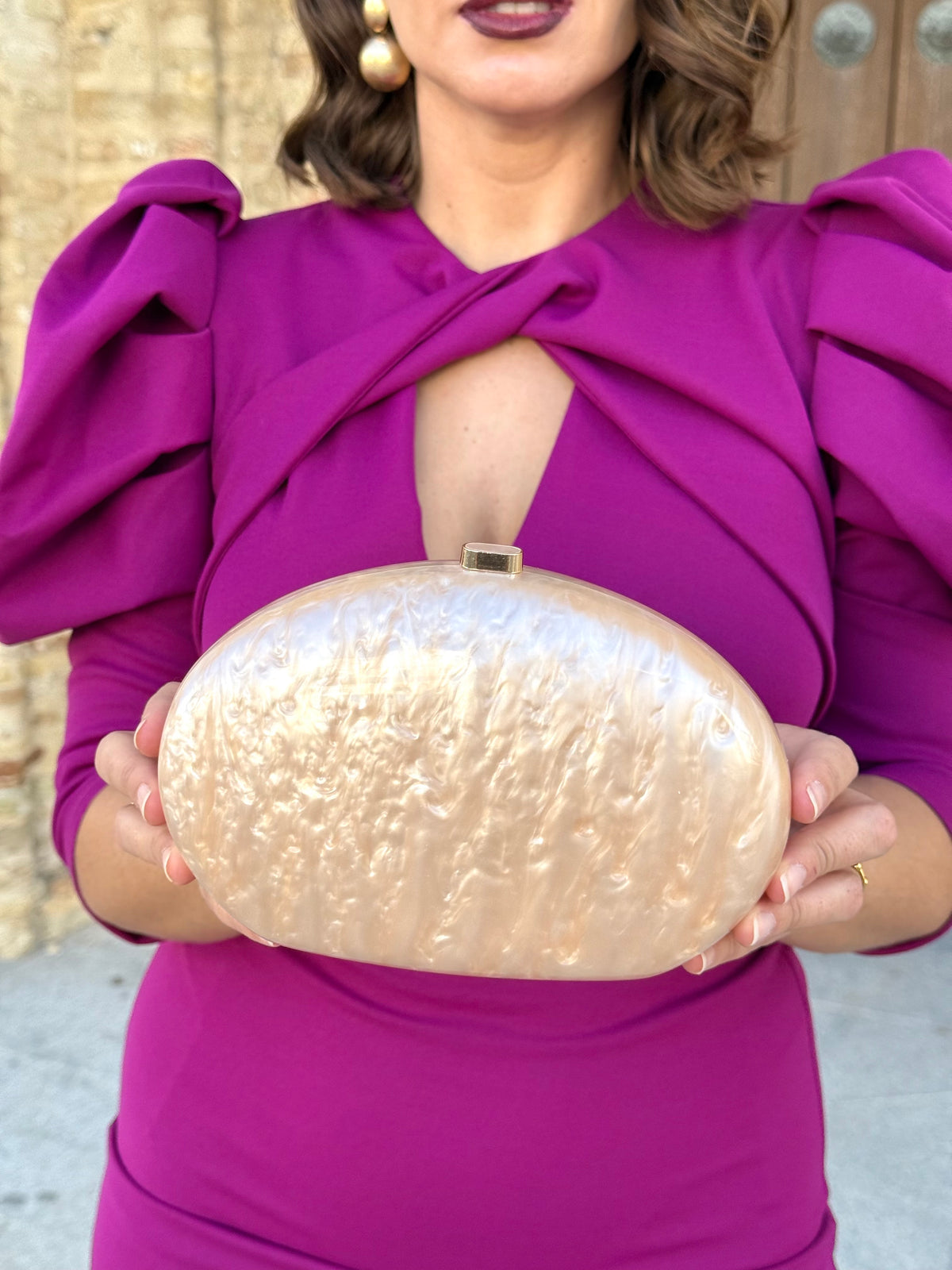Bolso Clutch Lisa Champagne