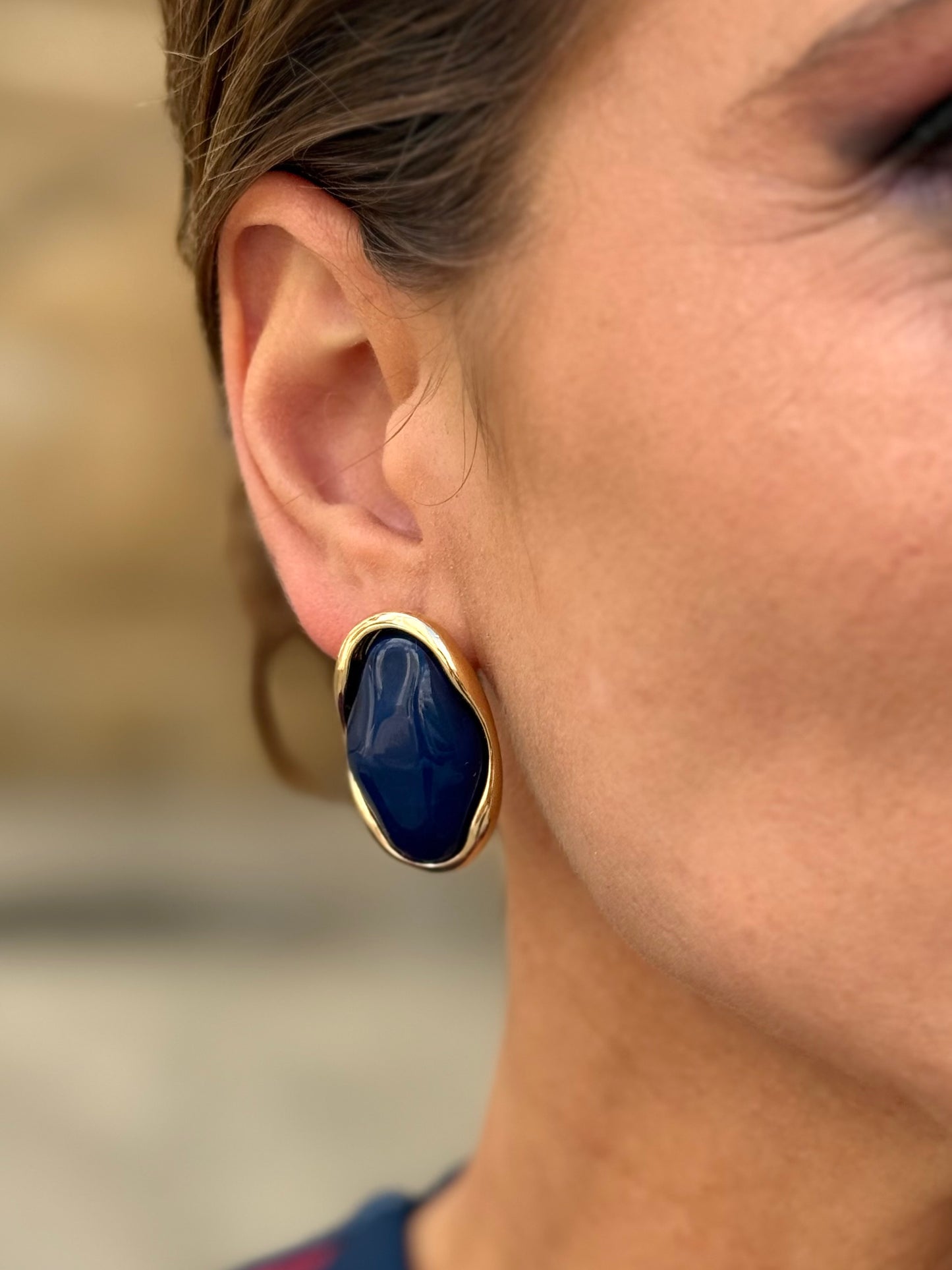 Pendientes Simona Azul Marino